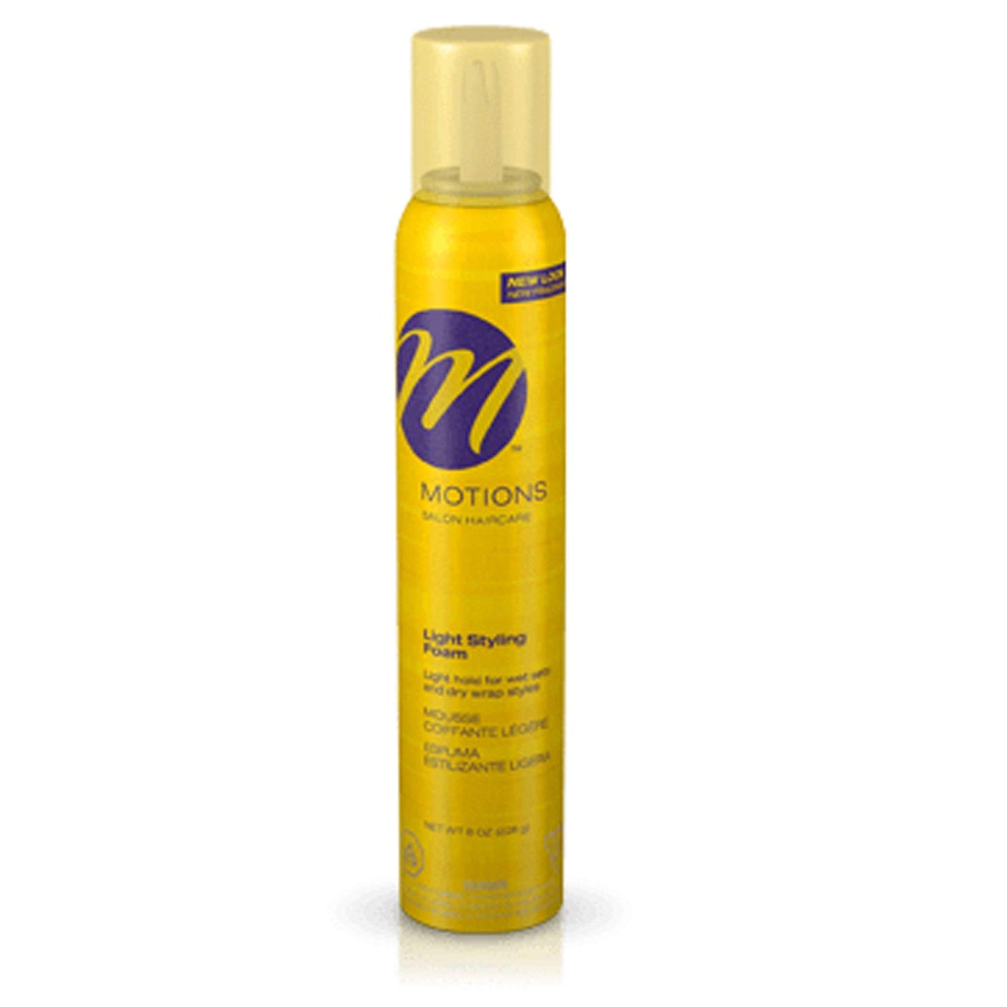 Dark Goldenrod Motions Light Styling Foam --8 oz.