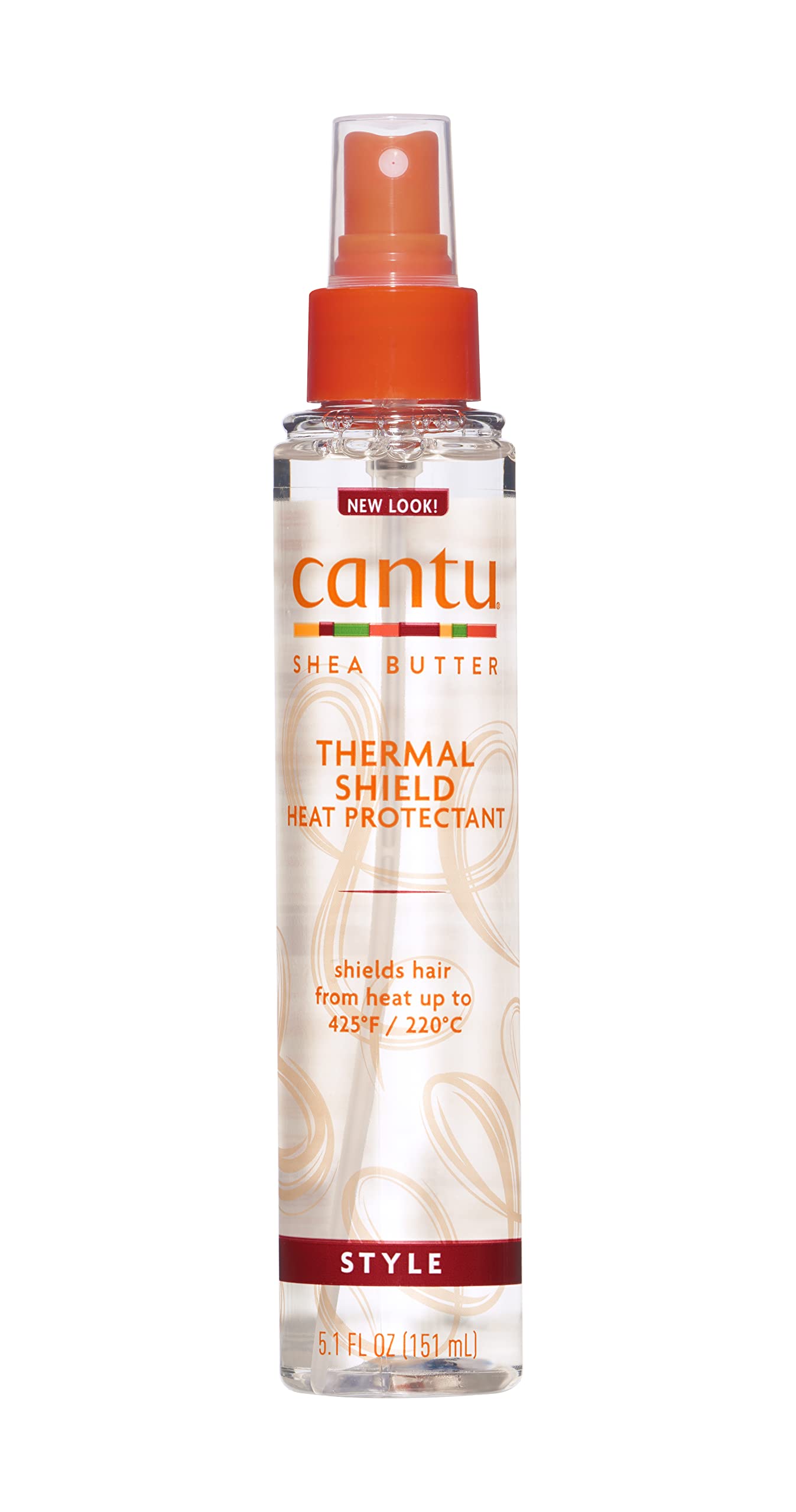 Antique White Cantu Thermal Shield Heat Protectant with Shea Butter, 5.1 fl oz