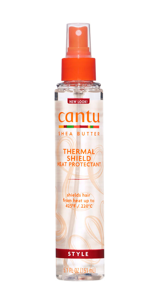 Antique White Cantu Thermal Shield Heat Protectant with Shea Butter, 5.1 fl oz