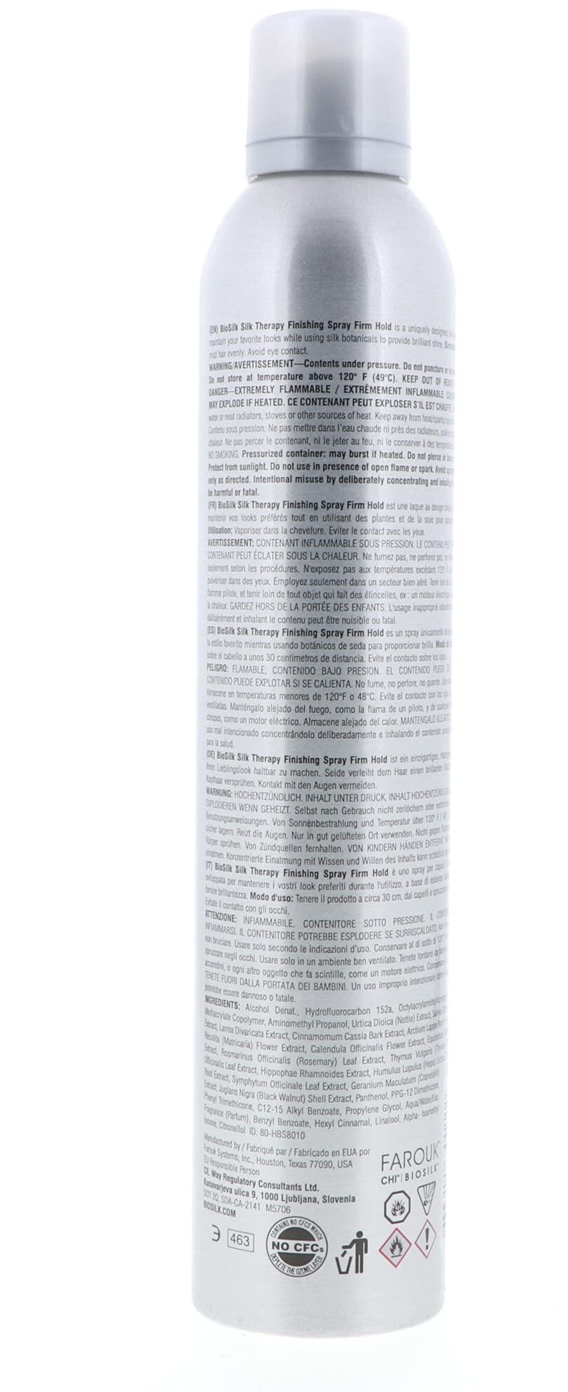 Light Gray Biosilk Finishing Spray Firm [10oz][$14]