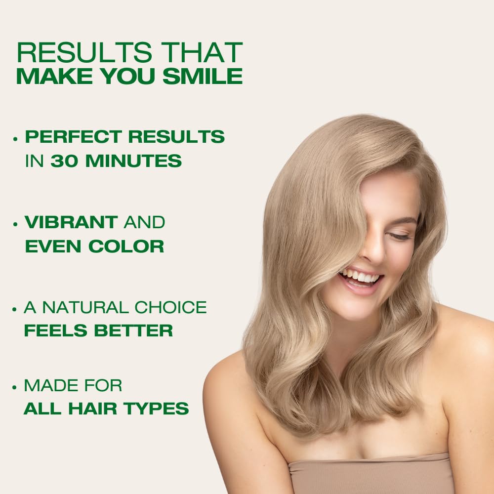 Misty Rose Naturigin Permanent Hair Color for Women - 10.2A Light Ash Blonde, Ammonia-Free Vegan Hair Dye with 100% Gray Coverage, Long-Lasting, Nourishing & Salon Quality Results