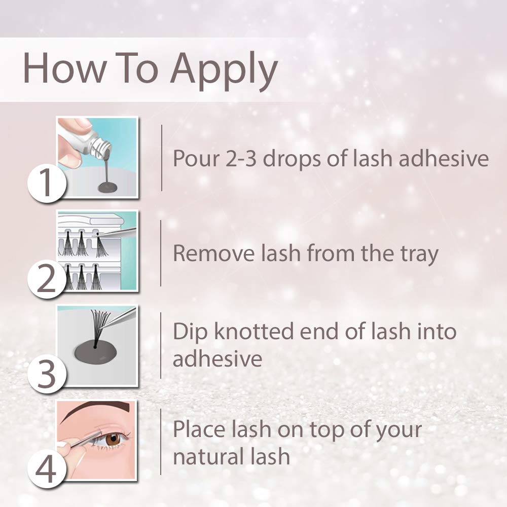 Lavender Ardell LashTite Lash Adhesive, Dark Eyelash Glue for Individual Lashes - Long-Lasting Waterproof Lash Glue, 2 fl oz