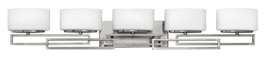 Lavender Hinkley Lanza Contemporary Modern Five Light 300W G9 Bathroom Vanity Fixture, Antique Nickel