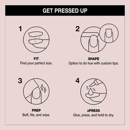 Light Gray Bundle of OPI xPress/ON Press On Nails, With Nail Glue, French Tip Nail Art, Short, French Press + OPI Repair Mode Bond Building Nail Serum, Clear, 0.3 fl oz