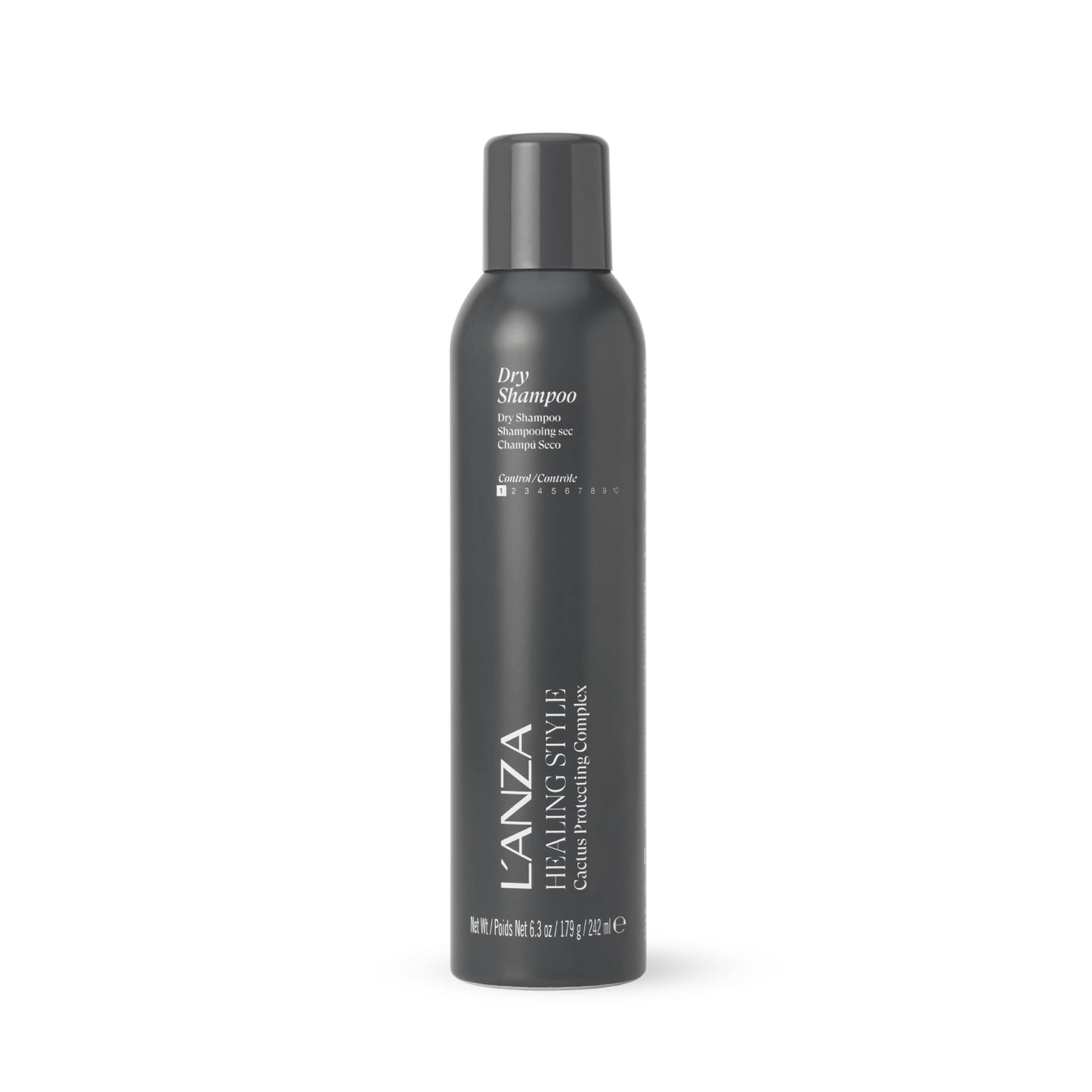 Dark Slate Gray L'ANZA Healing Style Dry Shampoo for Oily Hair, Volume and Fullness Cleansing Hair Volumizer, with Long-lasting Absorption - Refresh & Volumize with No Residue (6.3 Fl Oz)