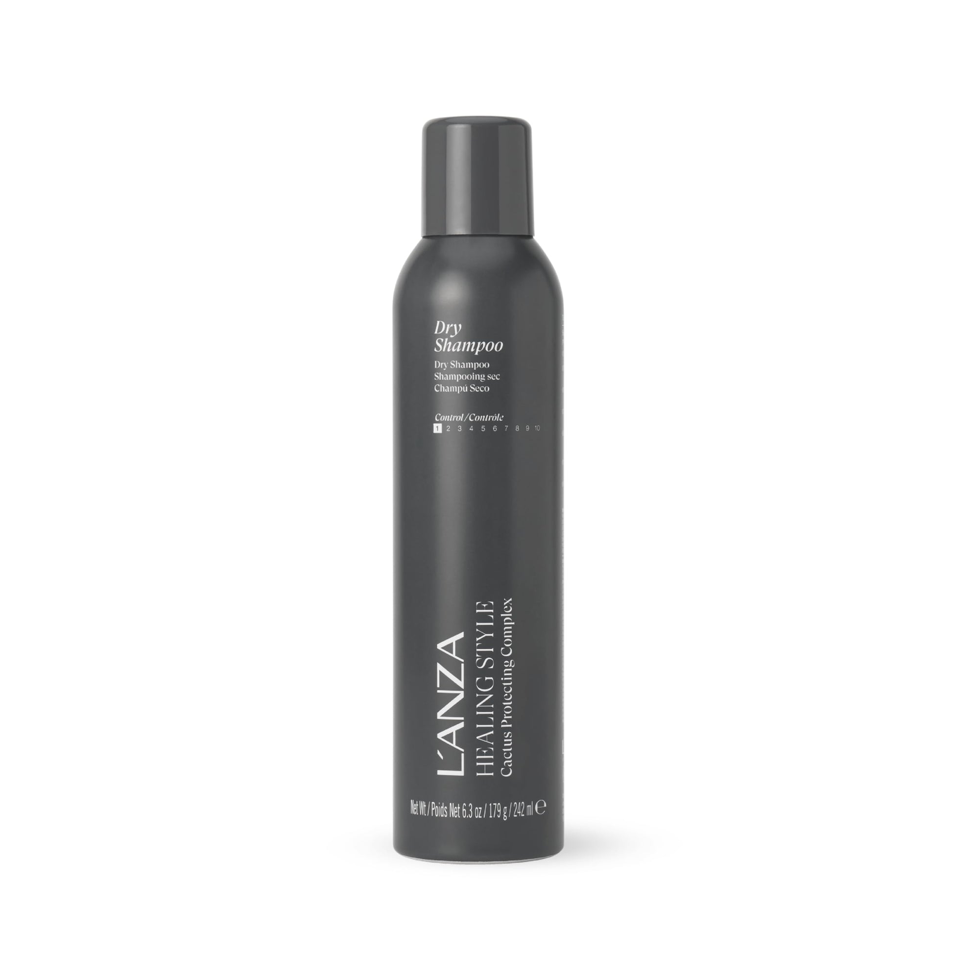 Dark Slate Gray L'ANZA Healing Style Dry Shampoo for Oily Hair, Volume and Fullness Cleansing Hair Volumizer, with Long-lasting Absorption - Refresh & Volumize with No Residue (6.3 Fl Oz)