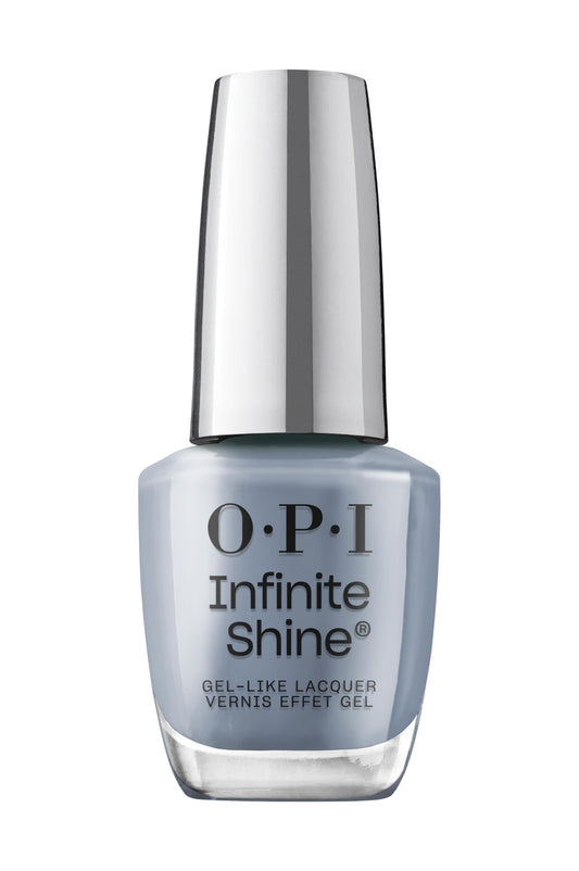 White Smoke OPI Infinite Shine Pure Jean-ius | Opaque Dark Blue Crème Long Wear Gel Like Nail Polish | Vegan, Long Lasting, Streak Free
