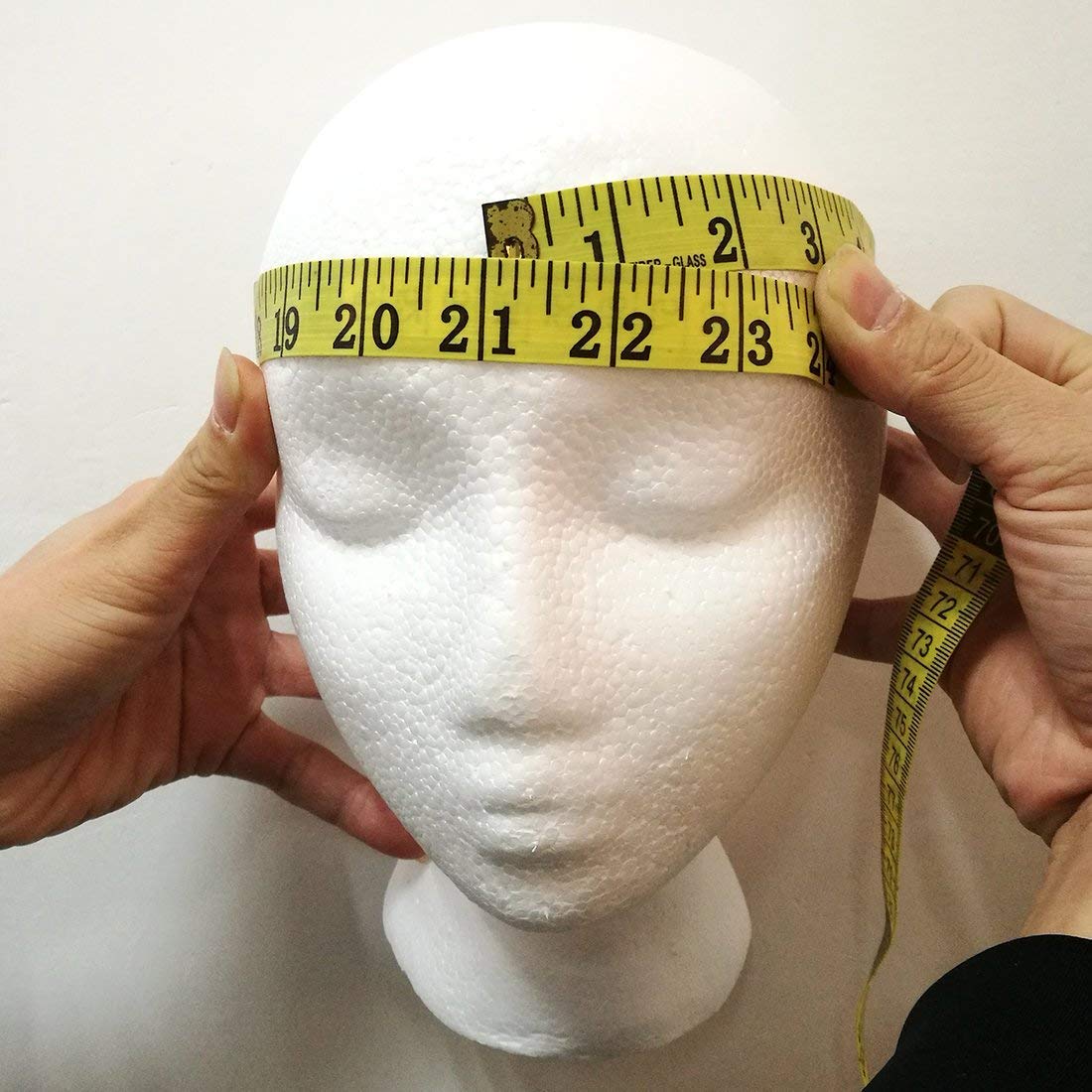 Lavender Female Styrofoam Mannequin Head Model - Wig/Hat Display Stand - Art Work Painting Novelty - Foam White by LIAMTU