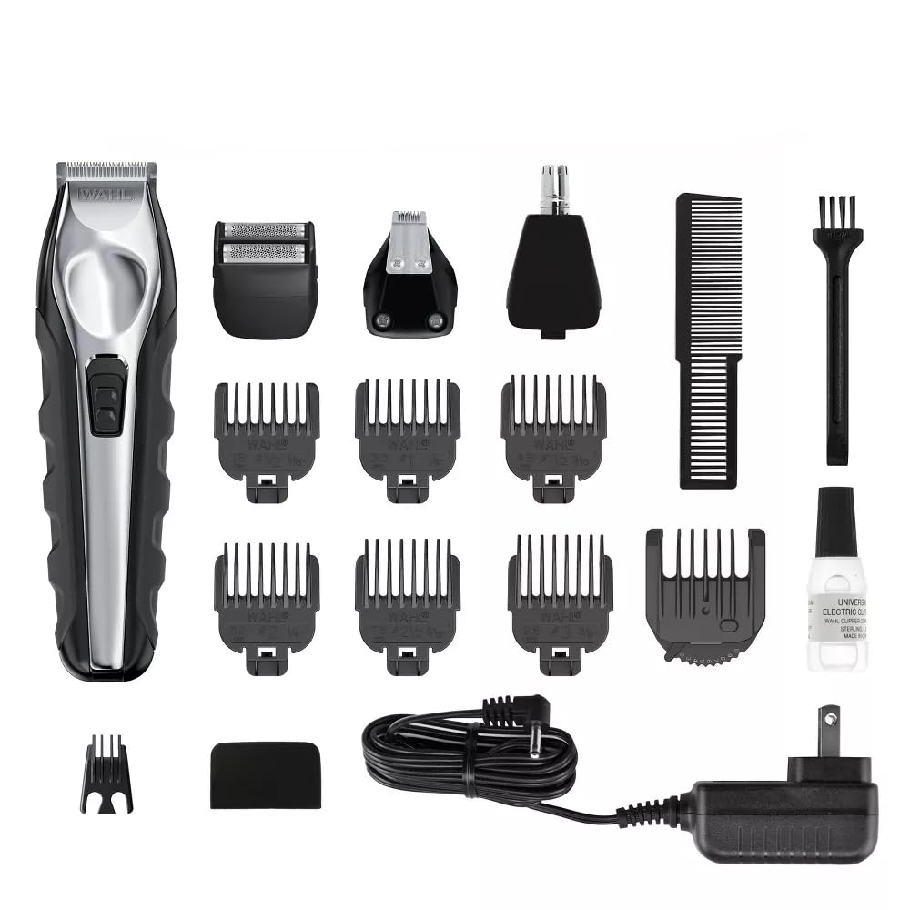 White Smoke Wahl Lithium Ion Multi-Groomer Chrome, Black, 14.4 Ounce