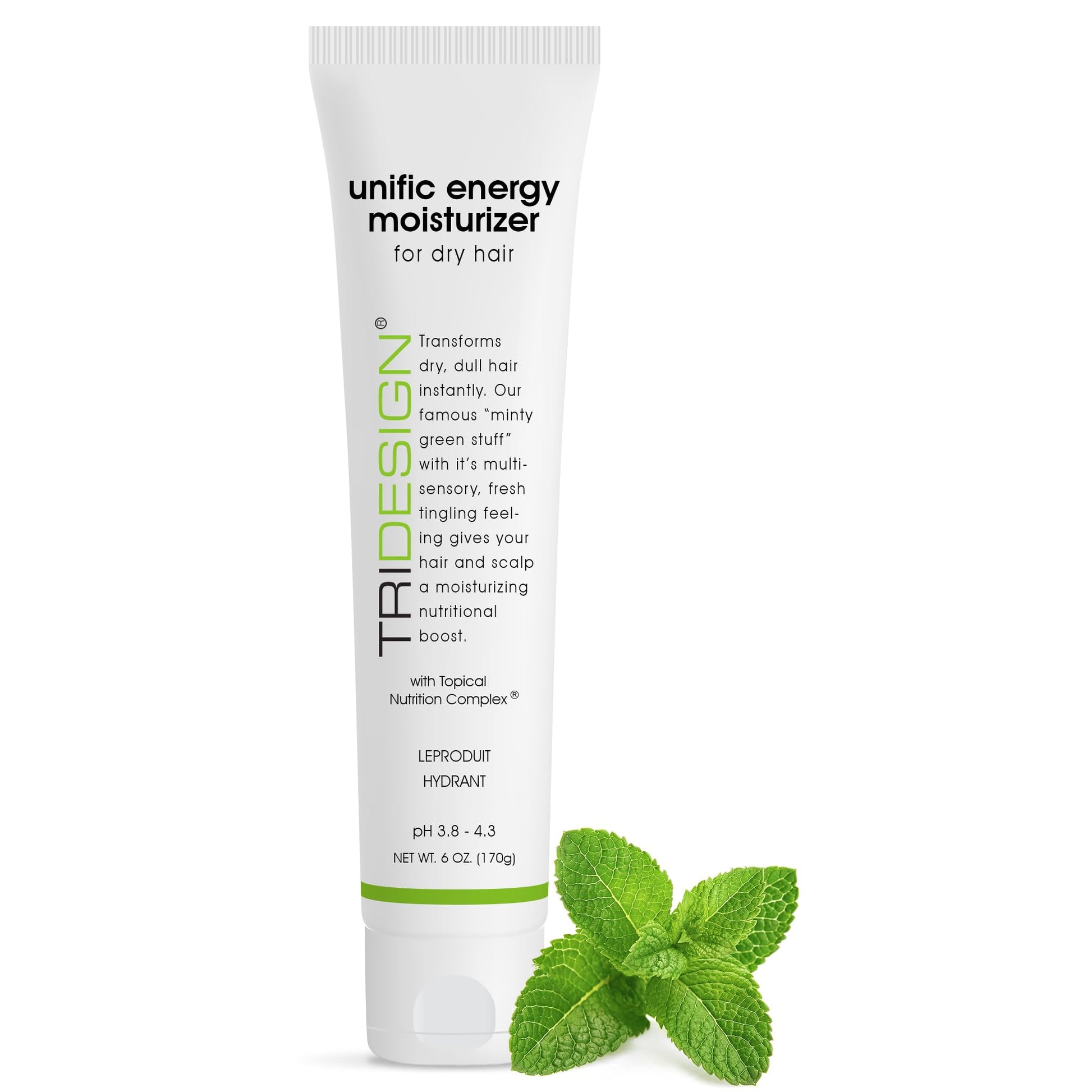 White Smoke TRIDESIGN Unific Energy Moisturizer Conditioner – Leave In Conditioner for Curly Hair, Anti Frizz Hair Serum & Deep Conditioner for Dry, Damaged Hair – Frizz Control & Hair Care Solution – 6 oz Tube