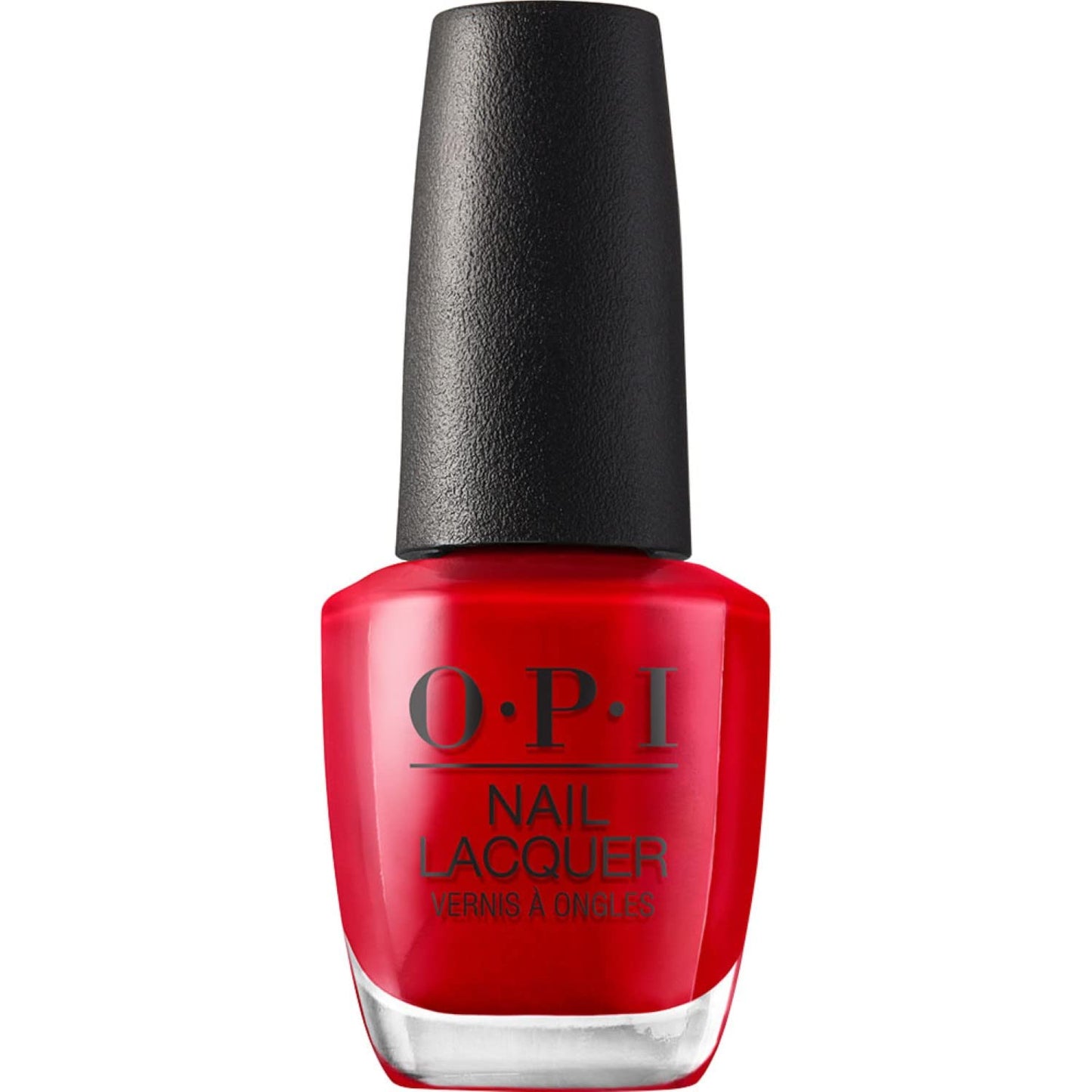 White Smoke OPI Nail Lacquer Big Apple Red | Opaque Bright Red Crème Chip Resistant Nail Polish | Fast Drying, Streak Free