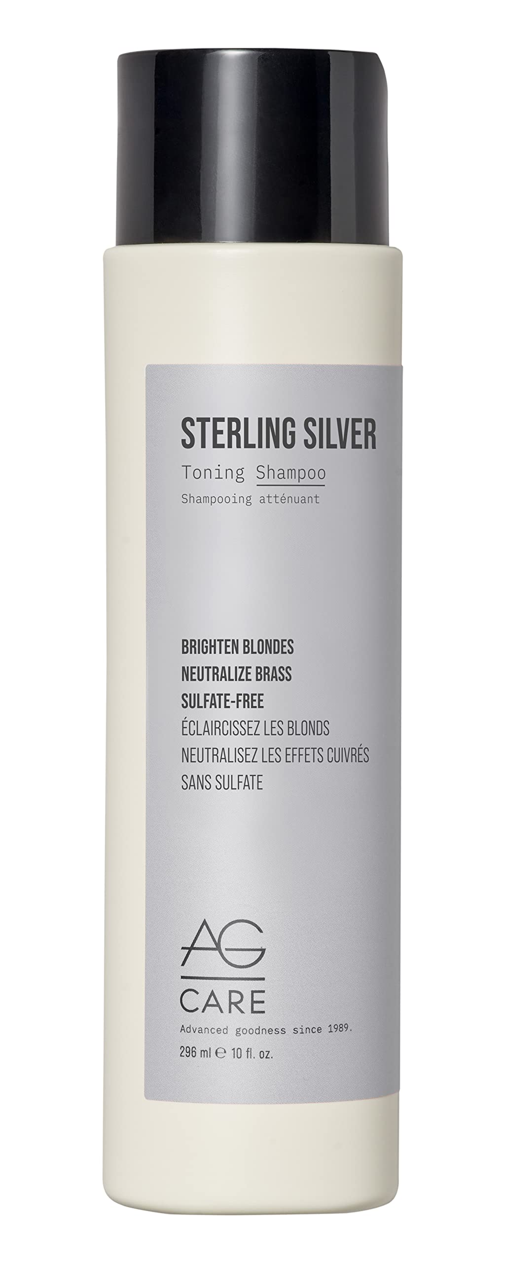 Gray Sterling Silver Toning Shampoo by AG Hair Cosmetics for Unisex - 10 oz Shampoo