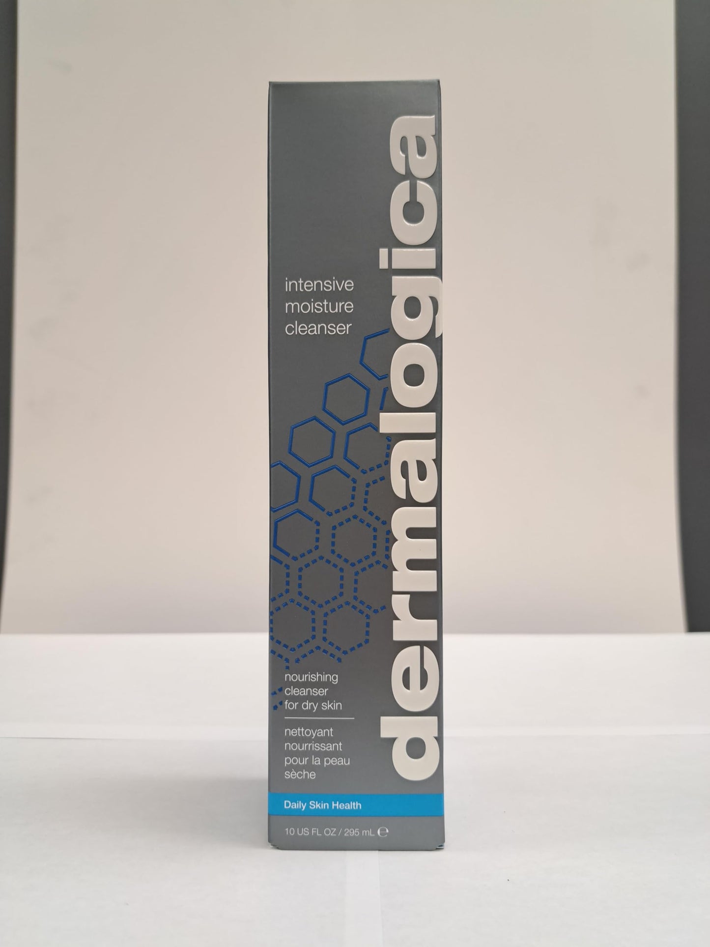Light Gray Dermalogica Intensive Moisture Cleanser (10 Fl Oz) Hydrating Face Wash for Dry Skin - Cleans Skin Leaving it Feeling Smoother, Softer, and More Luminous