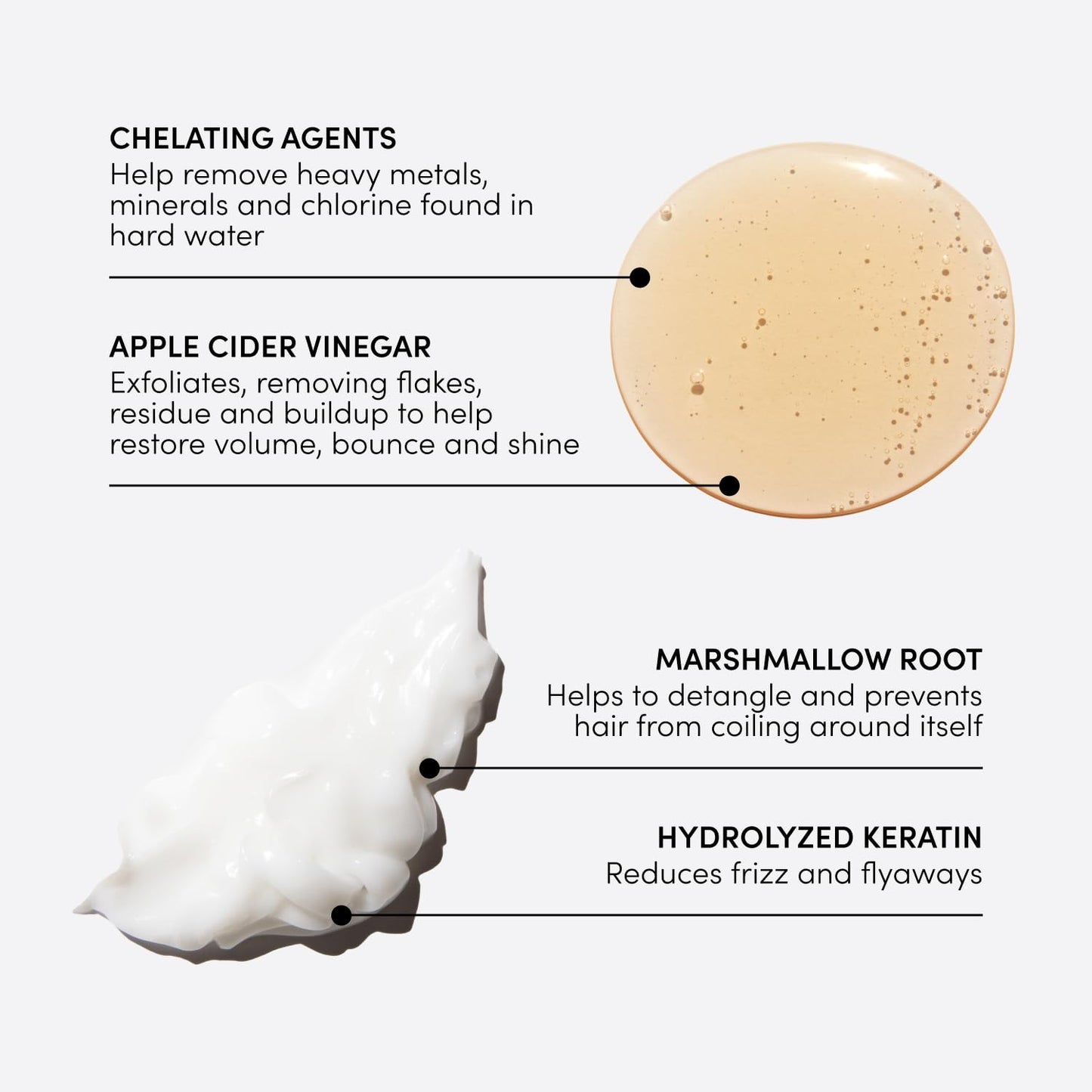 White Smoke OUAI Detox Shampoo & Thick Hair Conditioner Bundle - Clarifying Shampoo for Build Up, Dirt, Oil, Product and Hard Water & Moisturizing Conditioner for Thick Hair (2 Count)