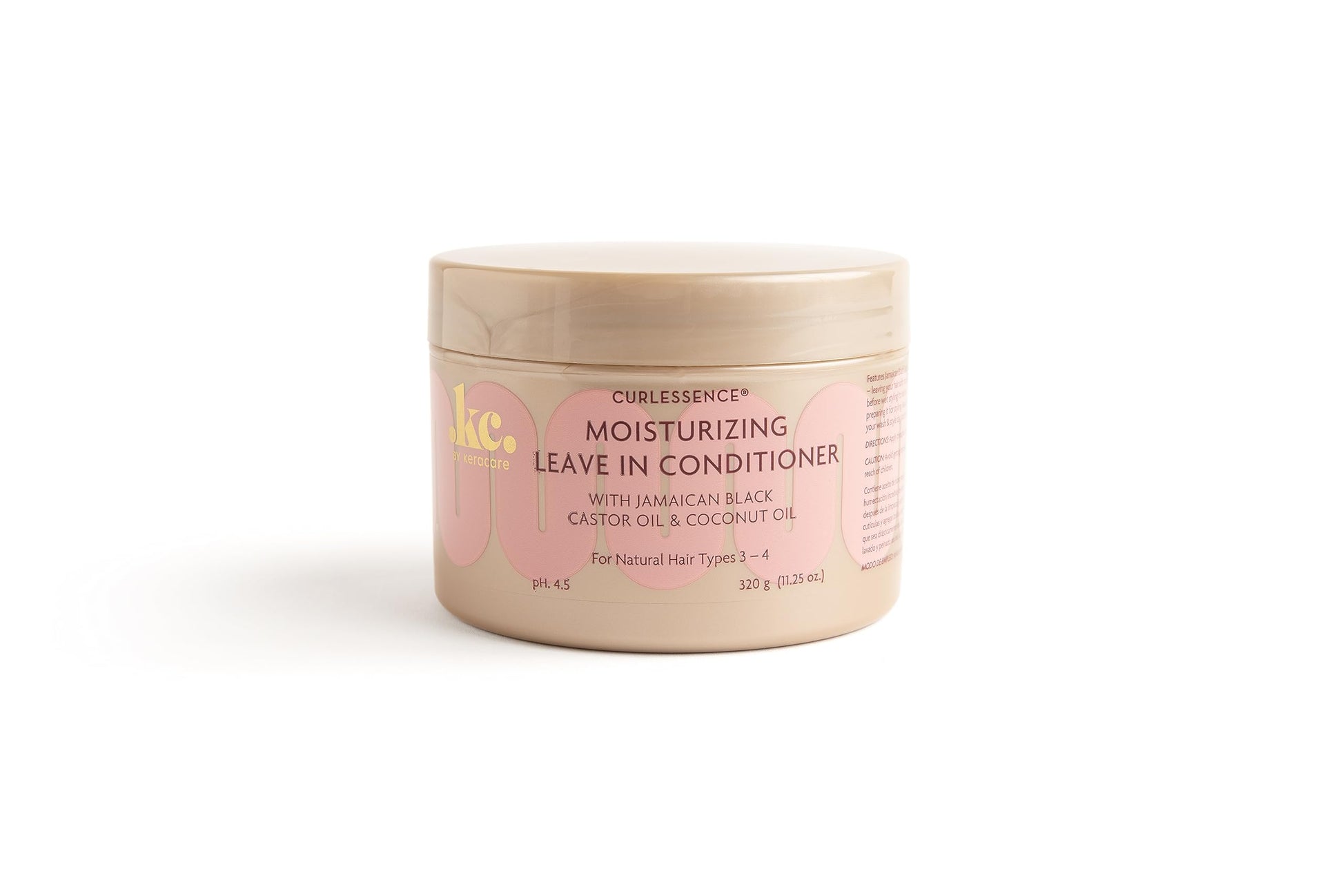 White Smoke KeraCare CurlEssence Moisturizing Coconut Leave-In Conditioner With Jamaican Black Castor Oil and Coconut Oil - For Curly Hair - Silicone, Sulfate, and Paraben Free 12 oz