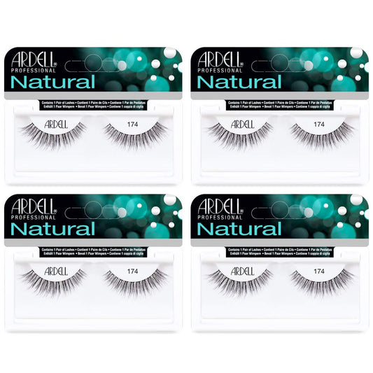 White Smoke Ardell Lashes 174 - Lightweight, Natural Looking False Eyelashes, Long-Lasting Strip Lash for Everyday Wear, 4 Pack