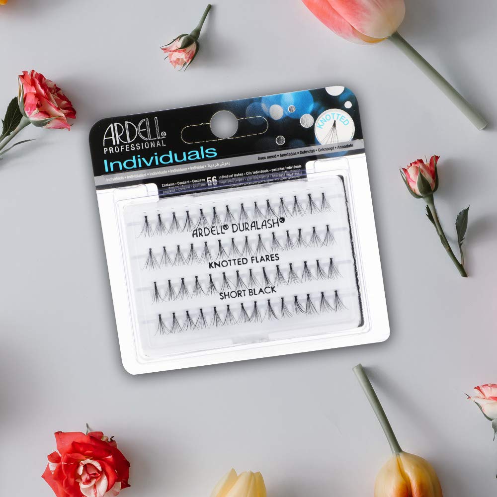 Gray Ardell False Eyelashes Short Black, DIY Lash Clusters, Eyelash Extension Kit, 4 Pack