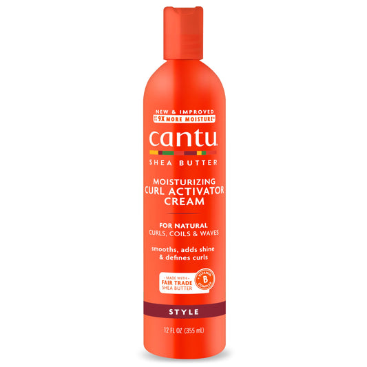 Tomato Cantu Shea Butter for Natural Hair Moisturizing Curl Activator Cream, 12 Fl Oz