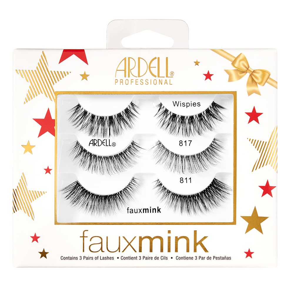 White Smoke Ardell Active Lash Pump’N – Sweat-Resistant Natural Look False Eyelashes with Bonus Duo Adhesive, Strip Lashes for Active Lifestyles, 3 Pairs