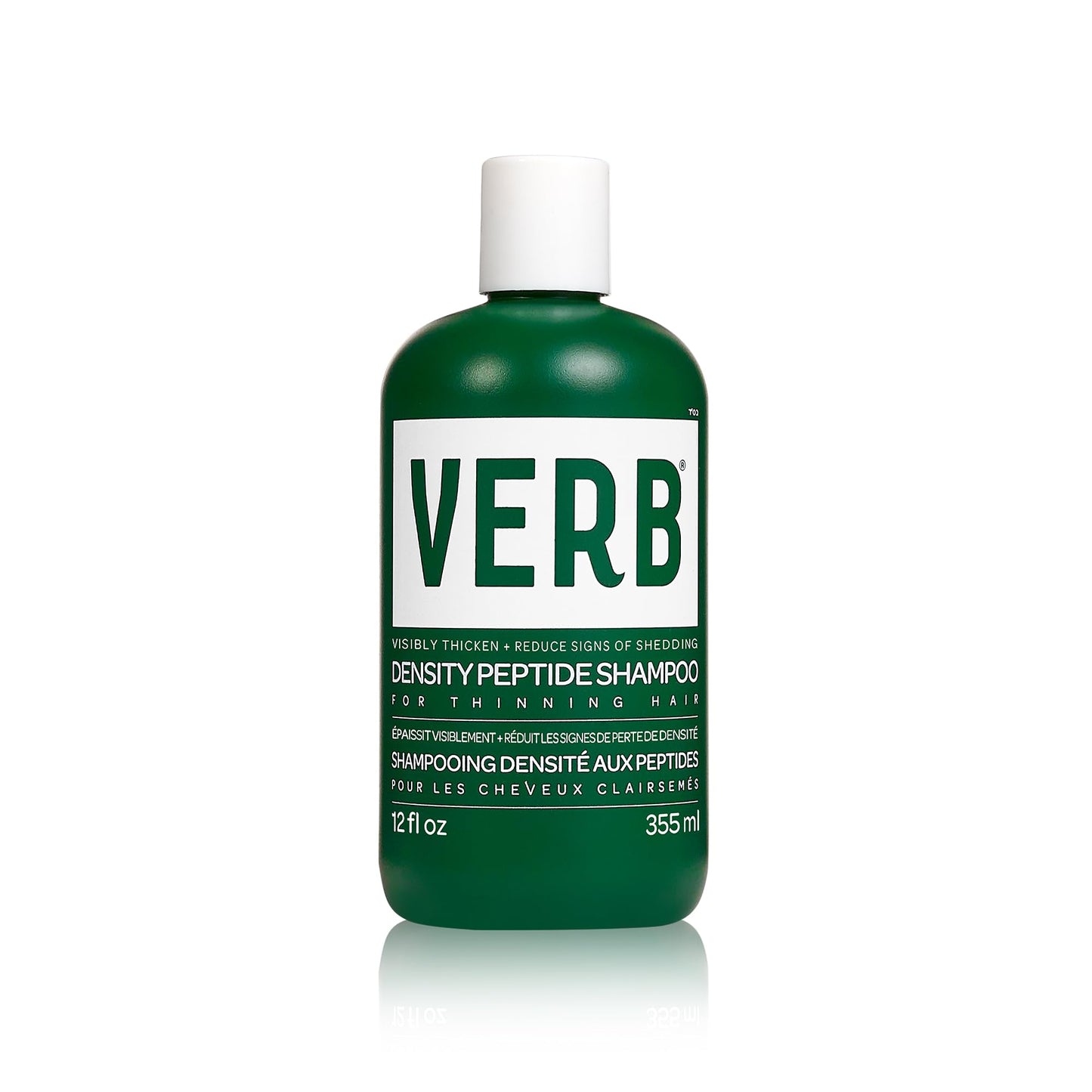 White Smoke VERB Density Peptide Shampoo 12 fl oz - Visibly Thicken + Reduce Signs of Shedding- No Parabens or Harmful Sulfates