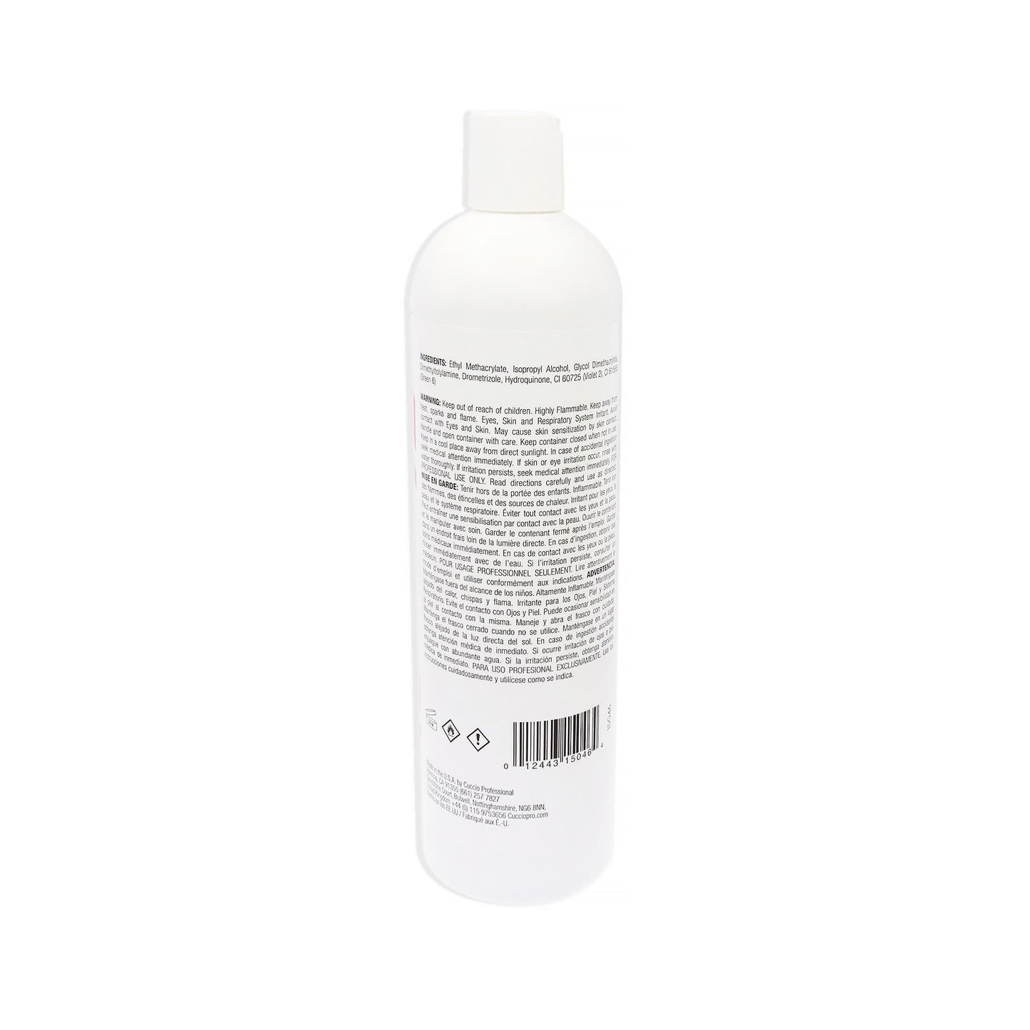 Lavender Cuccio Pro Ultra Clear Monomer - Produce Stronger, More Durable, Clearer And Brighter Nails - Prevents Yellowing - Guarantees No Crystallization - Translucent Finish - Liquid Formula - 16 Oz