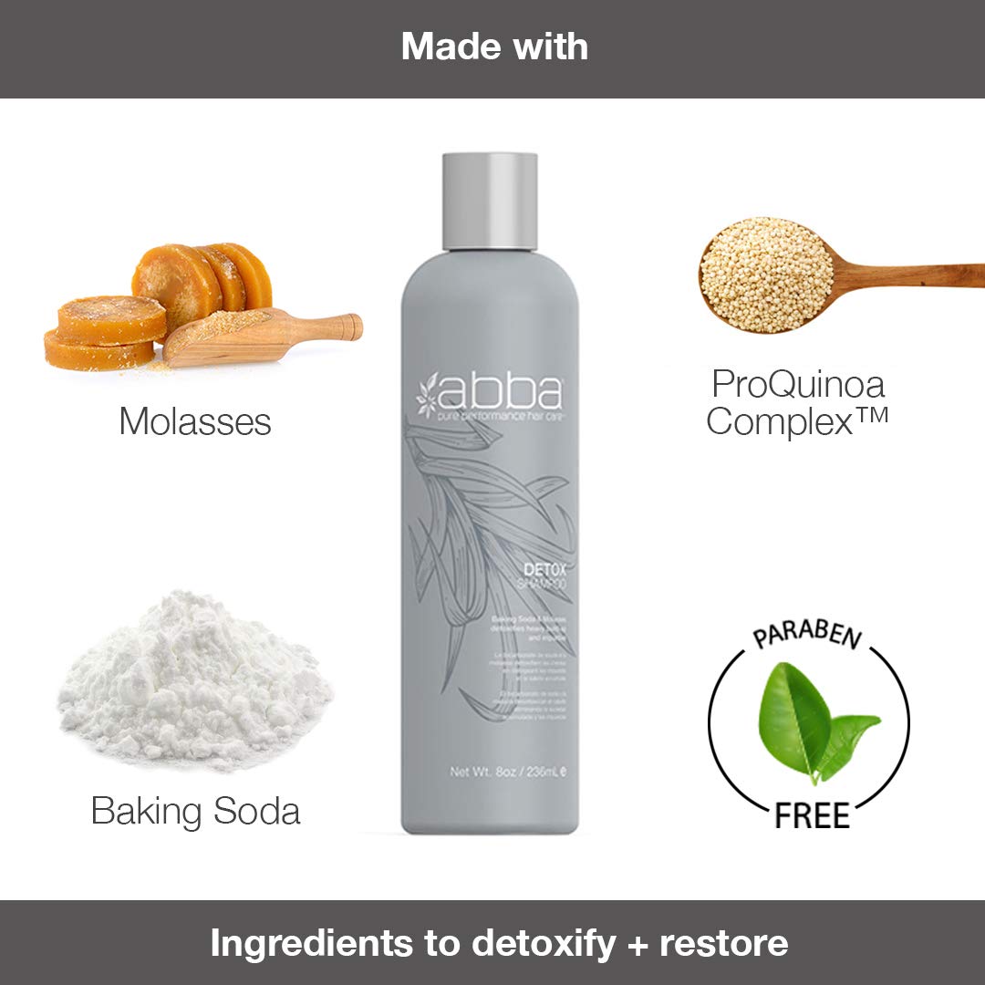 White Smoke ABBA- Pure Specialty Detox Shampoo - Molasses, 8 fl oz