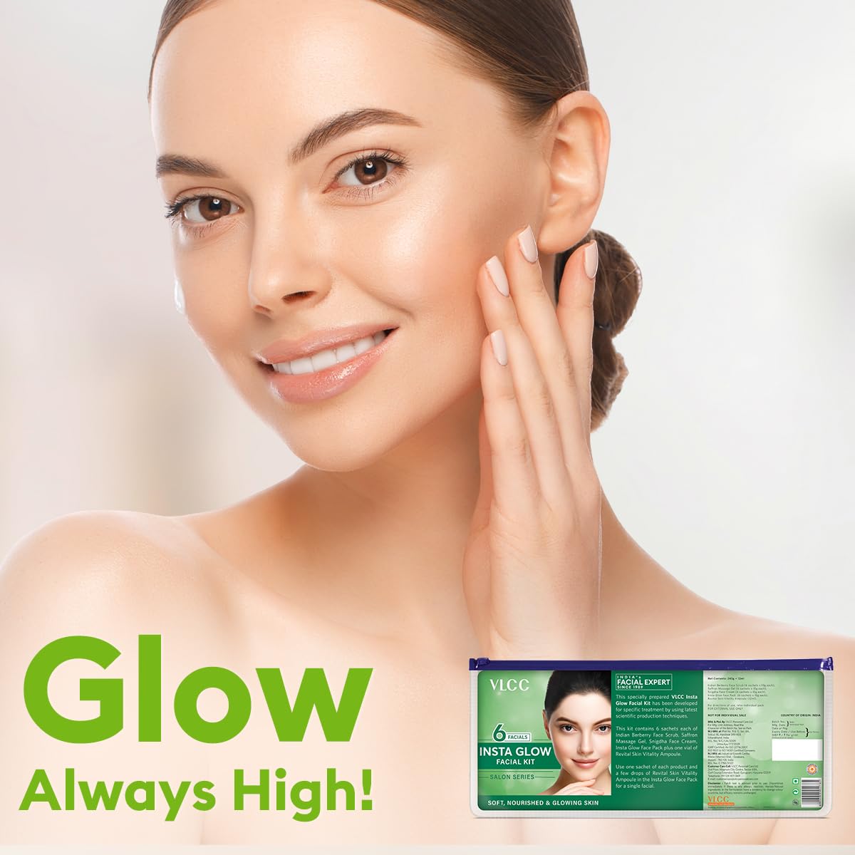 Lavender VLCC Salon Series Instaglow Facial Kit (6 Facials)(240gm+12ml)