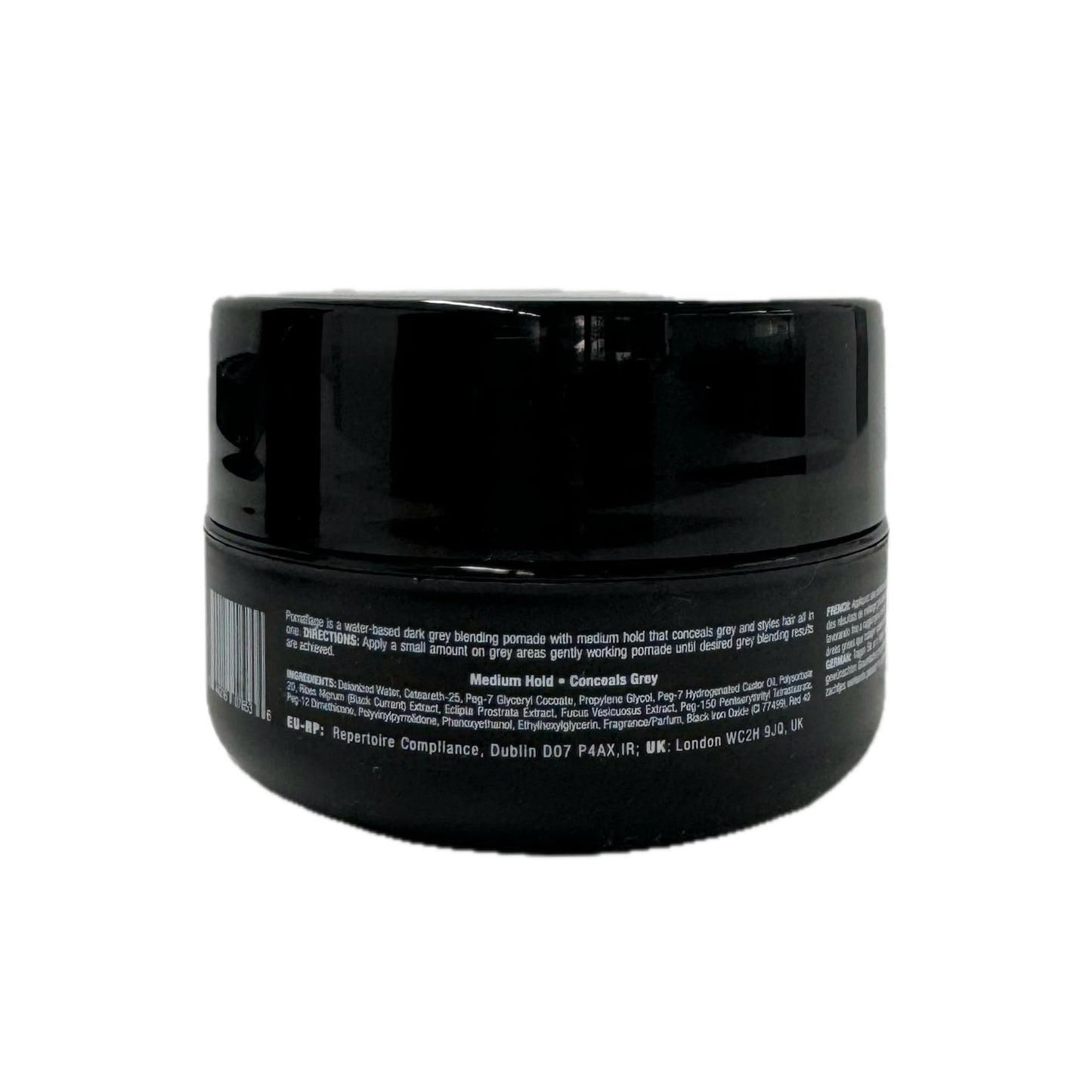 Black J Beverly Hills Men's Pomaflage Finishing Color Pomade Grey Concealer With Medium Hold, 2 Oz
