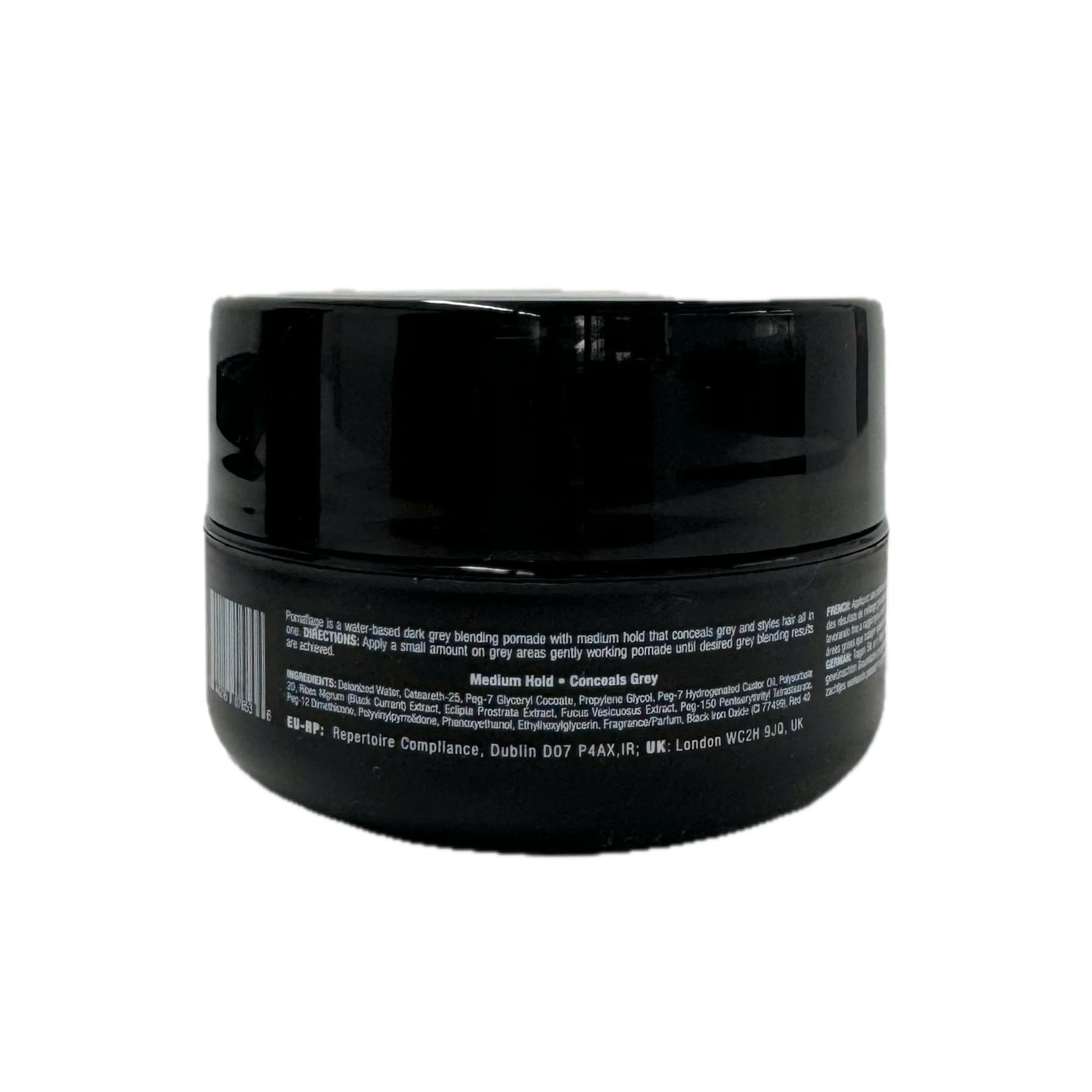 Black J Beverly Hills Men's Pomaflage Finishing Color Pomade Grey Concealer With Medium Hold, 2 Oz