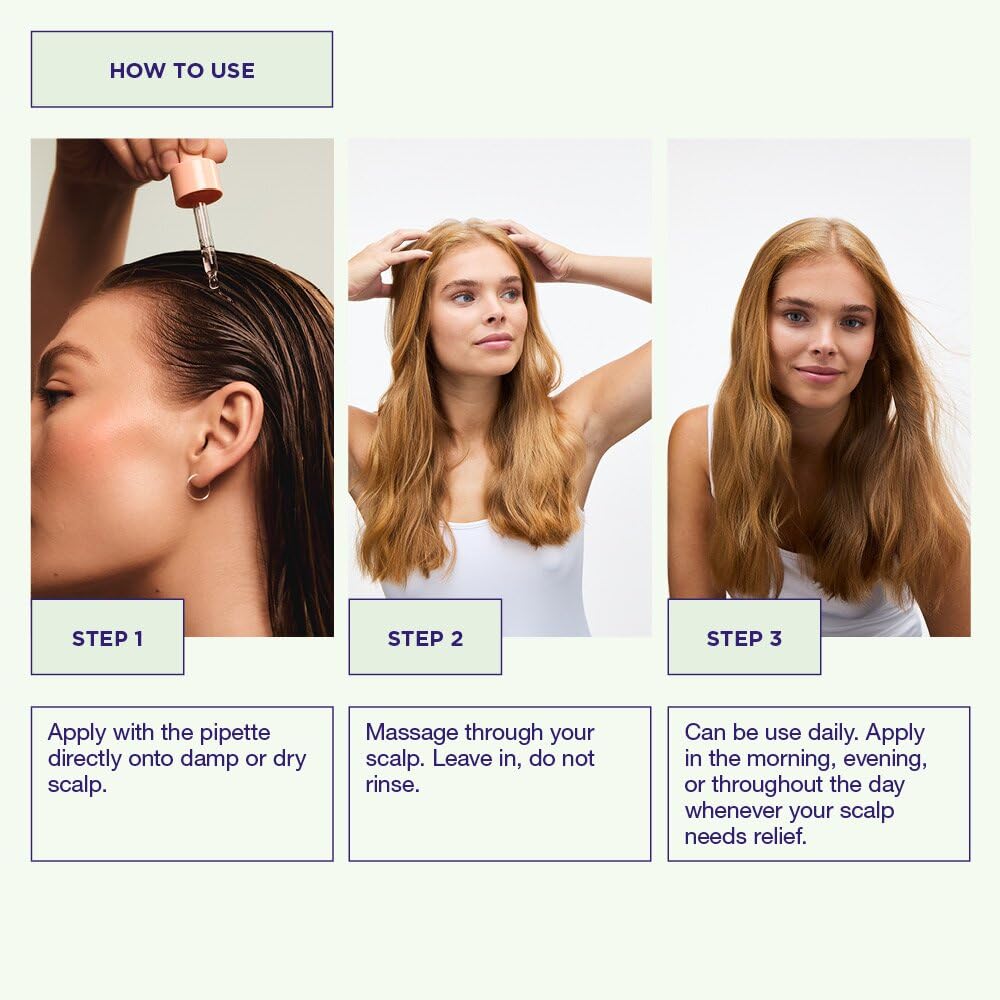 White Smoke Maria Nila Head & Hair Heal, Soothing Serum, Leave in Treatment for For Dry/Itchy Scalp, Soothing Hyaluronic acid & Aloe Vera, Peppermint extract for Cooling Effect, 1.7 Fl Oz