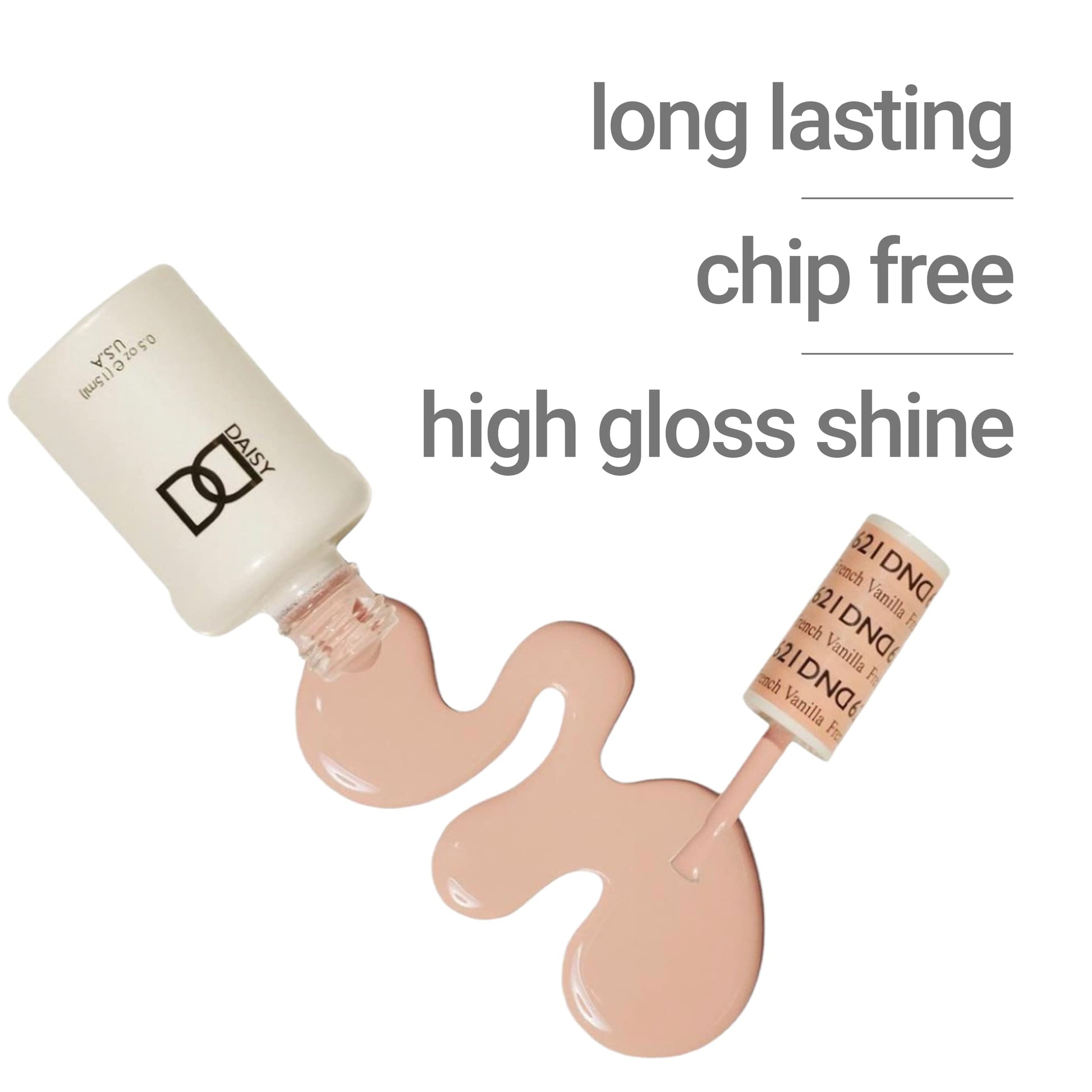 White Smoke DND Gel Polish Set, Sheer Collection, UV/LED Gel Polish and Air Dry Nail Lacquer, Matching Chip-Free Polish Duo, 860 She’s White? She’s Pink?, 0.5 Fl Oz