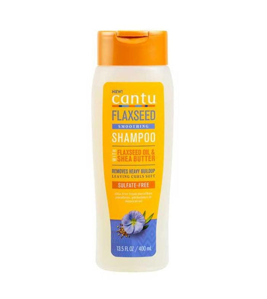 Antique White Cantu Flaxseed Sulfate-Free Exfoloating Shampoo with Flaxseed Oil & Shea Butter, 13.5 fl oz