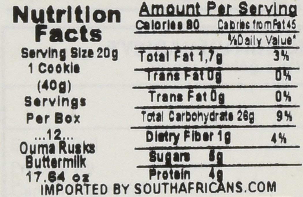 Light Gray Ouma Buttermilk Rusks 500g (1 Pack)