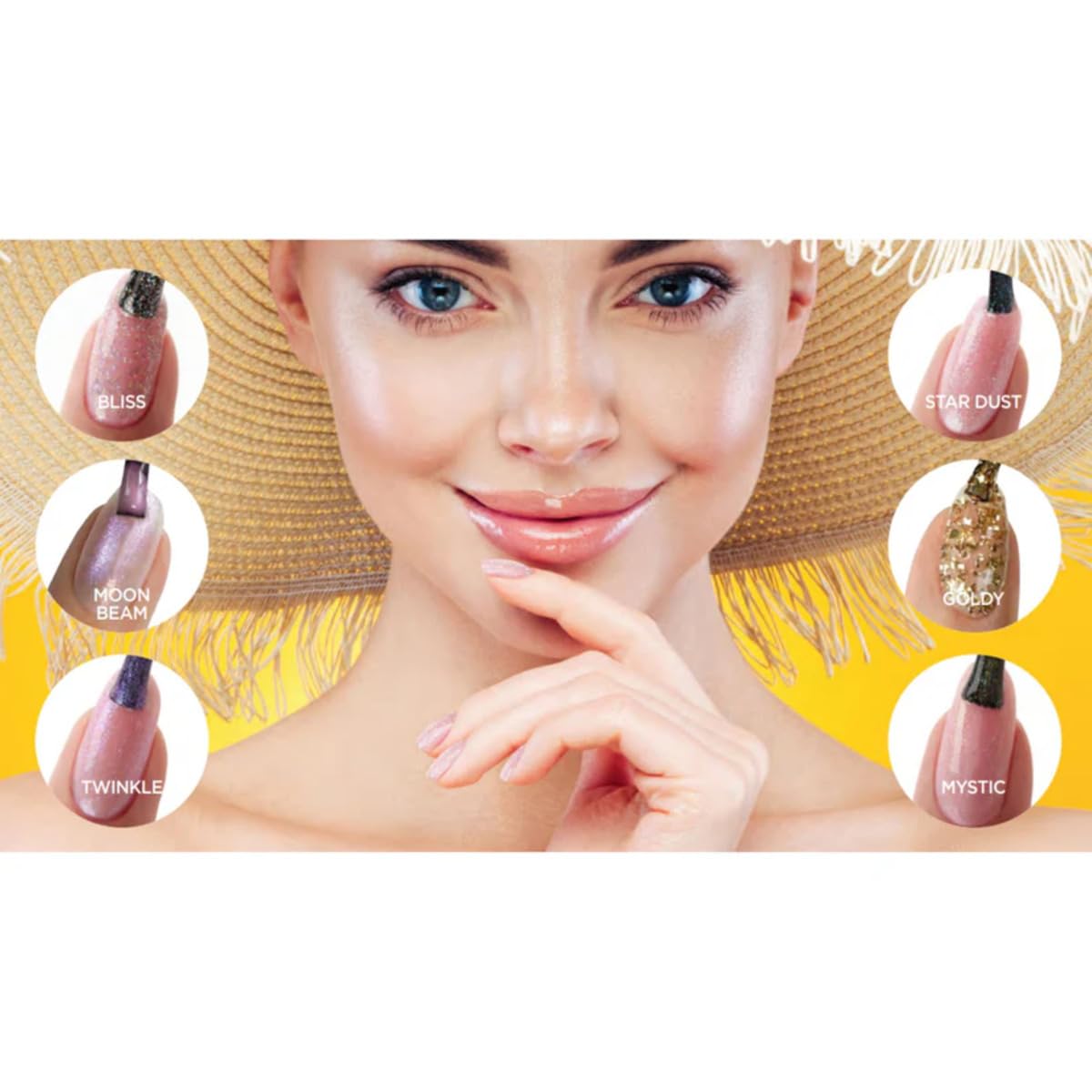 Wheat Cuccio Glaze Gel Nail Polish, Mystic (Gold Sparkle) – Soak-Off LED/UV Cured, Long-Lasting 12-Free Vegan Formula, 0.50 oz