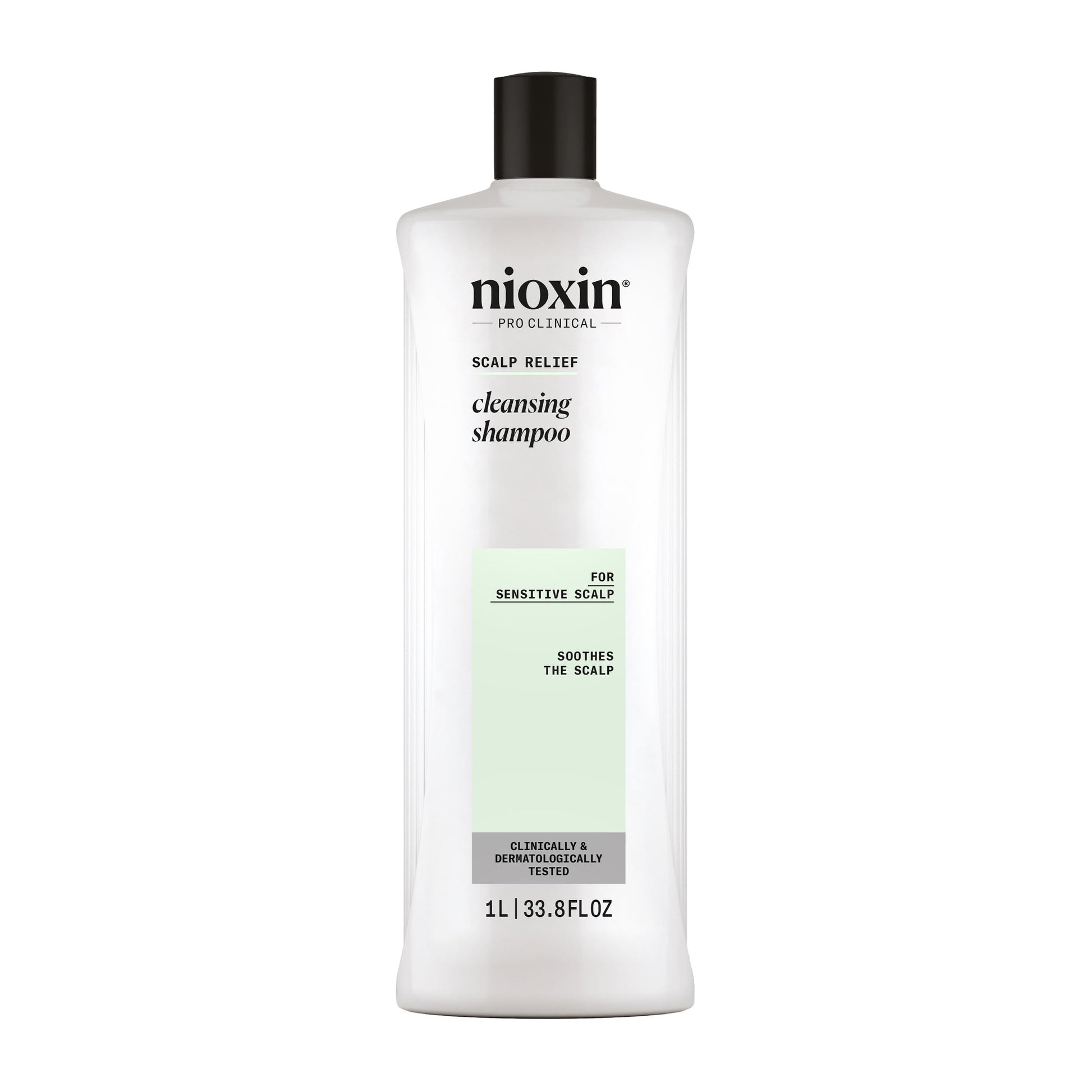 White Smoke Nioxin Scalp Relief Cleansing Shampoo | For Sensitive Scalp | Made with Aloe Vera and Vitamin E | 33.8 Fl oz.