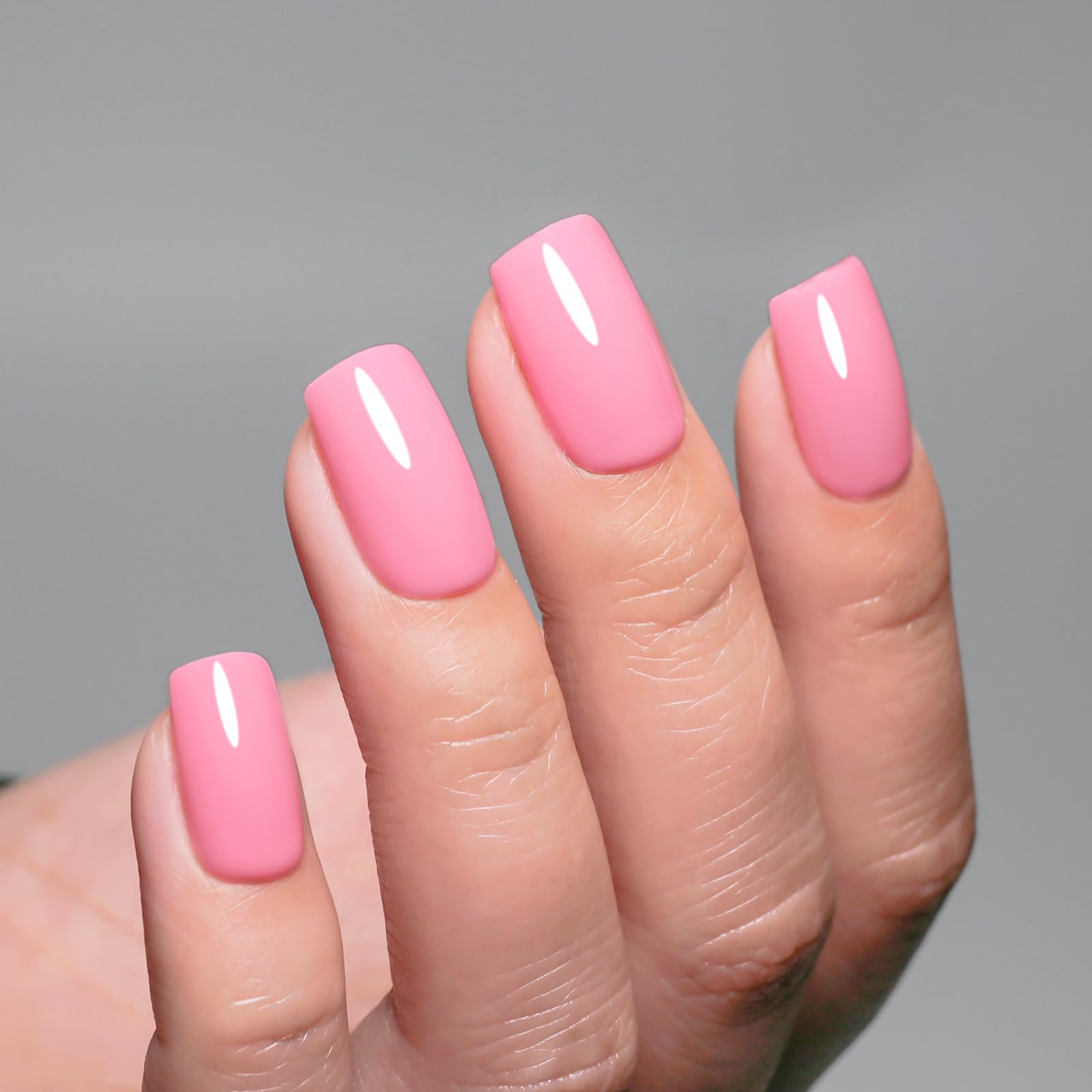 Dark Gray Ozzeal Gel Polish, 0.5 Fl Oz Baby Pink Gel Nail Polish Spring Summer Soak off LED UV Gel Nail Polish Art Starter Manicure Salon DIY Nail Gel Polish