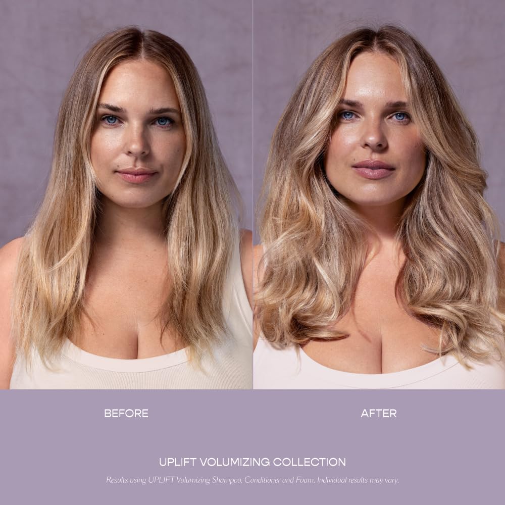Dark Gray VEGAMOUR UPLIFT Volumizing Styling Foam, For fine, flat & thinning hair, Provides Volume & Resists Humidity, Non Sticky Formula, Bouncy Soft Hair