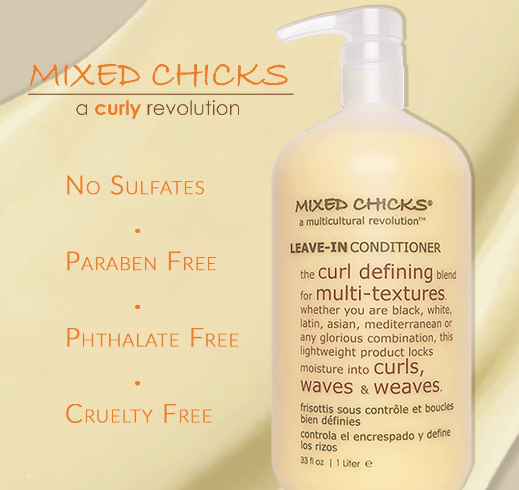 Pale Goldenrod Mixed Chicks Curl Defining & Frizz Eliminating Leave-In Conditioner, 33 fl.oz.