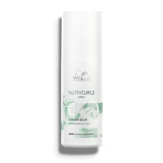 White Smoke Wella Professionals Nutricurls Curlixir Balm | Defining Leave-in Cream for Curls | Intense Nourishment | Soft Hold & 24H Curl Definition | 5.07 Fl Oz