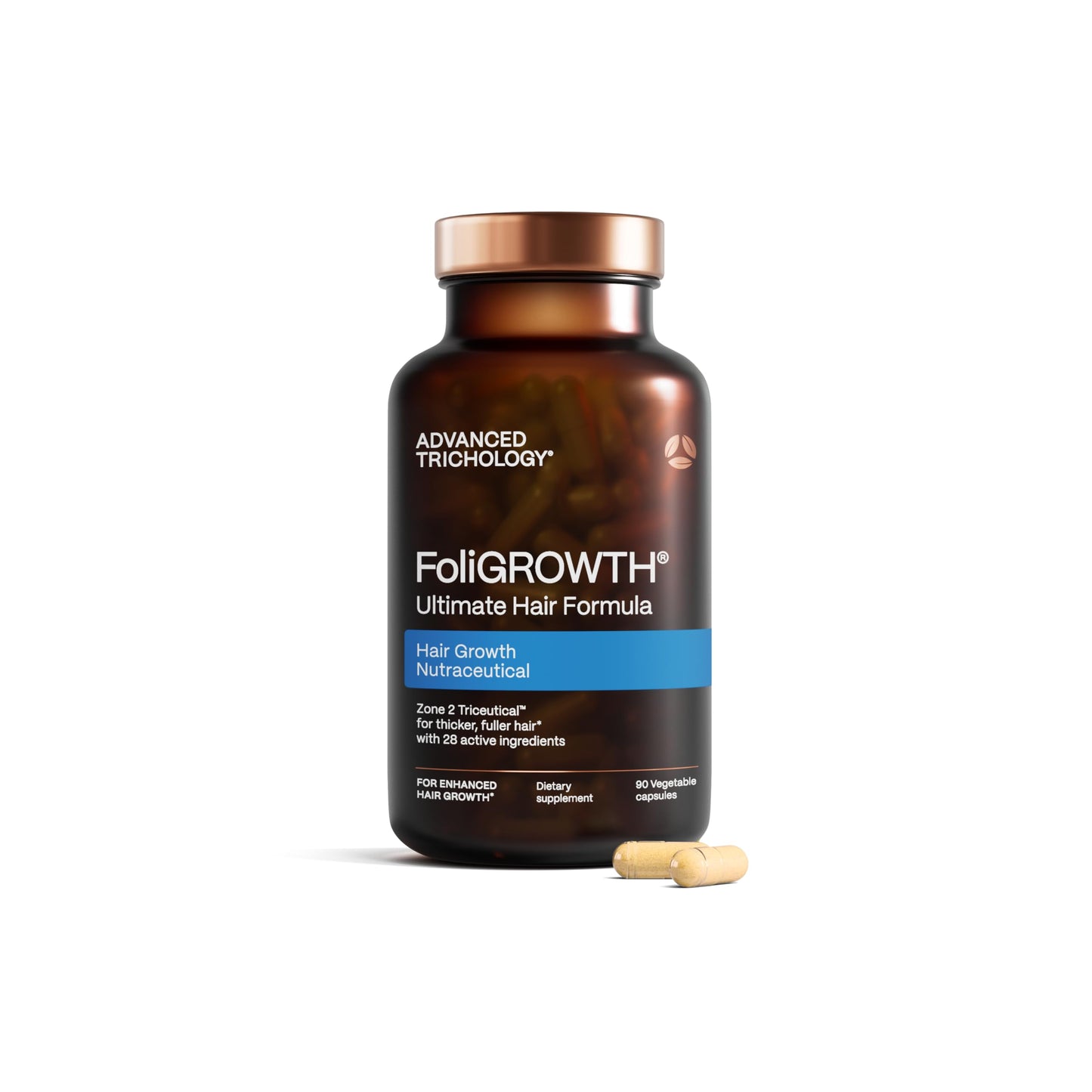 White Smoke FoliGROWTH® Hair Growth Supplement for Women & Men | For Thicker, Fuller Hair | American Hair Loss Association Approved | Supports Thinning Hair
