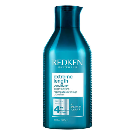 White Smoke Redken Extreme Length Conditioner For Damaged Hair - Fortifies, Strengthens and Conditions Hair, Infused With Biotin & Castor Oil For Hair Growth, 10.1 Fl Oz