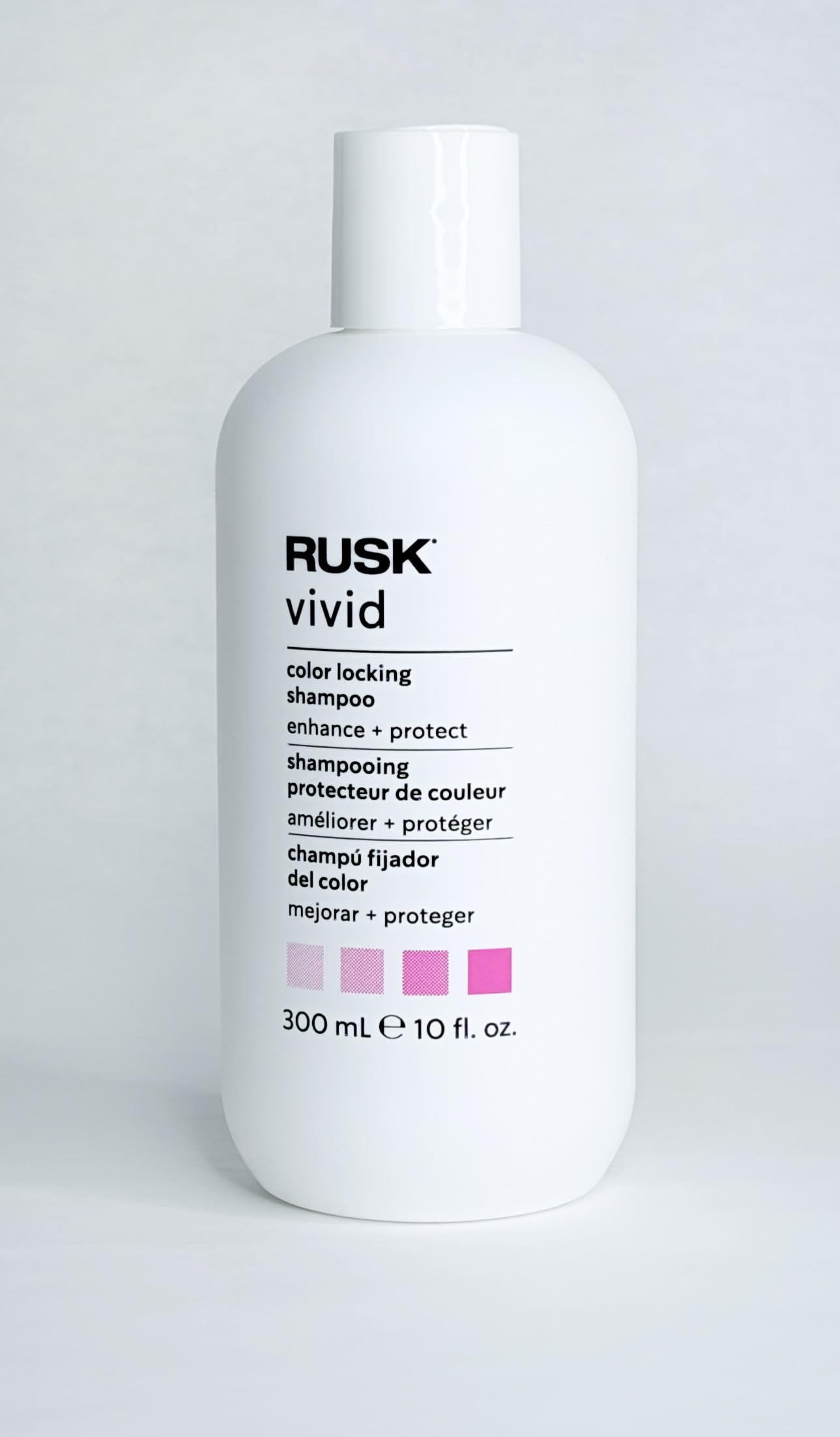 White Smoke RUSK Vivid Color Locking Shampoo 10 oz.