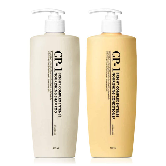 White Smoke CP-1 Protein Nourishing Care Shampoo + Conditioner 500ml+500ml Set for Dry Damaged Hair with Keratin, Protein, Ceramide, Argan Oil, Spa Products