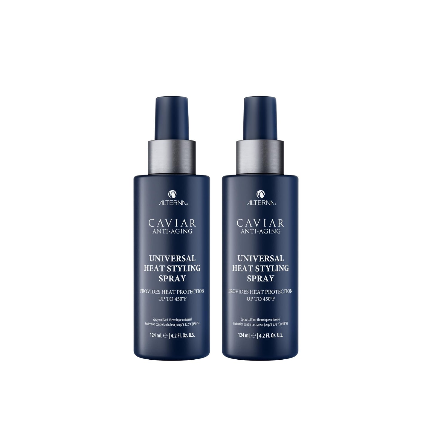 White Smoke Alterna Haircare CAVIAR Anti-Aging Universal Heat Styling Spray 4.2 Fl Oz | Heat Protectant for Wet or Dry Hair | Detangles, Smooths, and Softens | Eliminates Frizz, Resists Humidity (2 Pack)