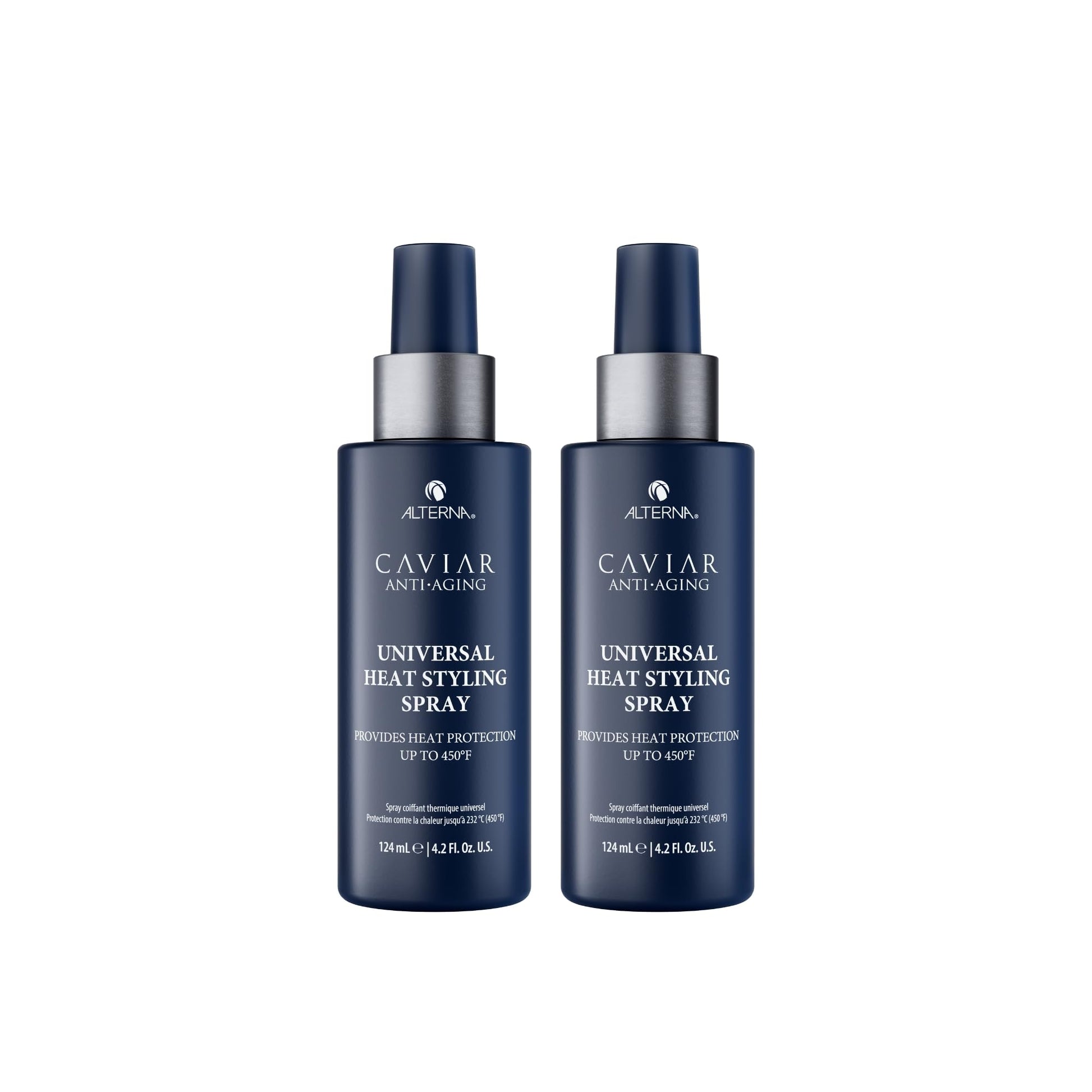 White Smoke Alterna Haircare CAVIAR Anti-Aging Universal Heat Styling Spray 4.2 Fl Oz | Heat Protectant for Wet or Dry Hair | Detangles, Smooths, and Softens | Eliminates Frizz, Resists Humidity (2 Pack)
