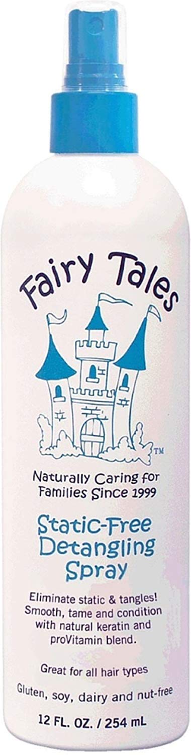 White Smoke Fairy Tales Static-Free Detangling Spray 12 oz (Pack of 7)