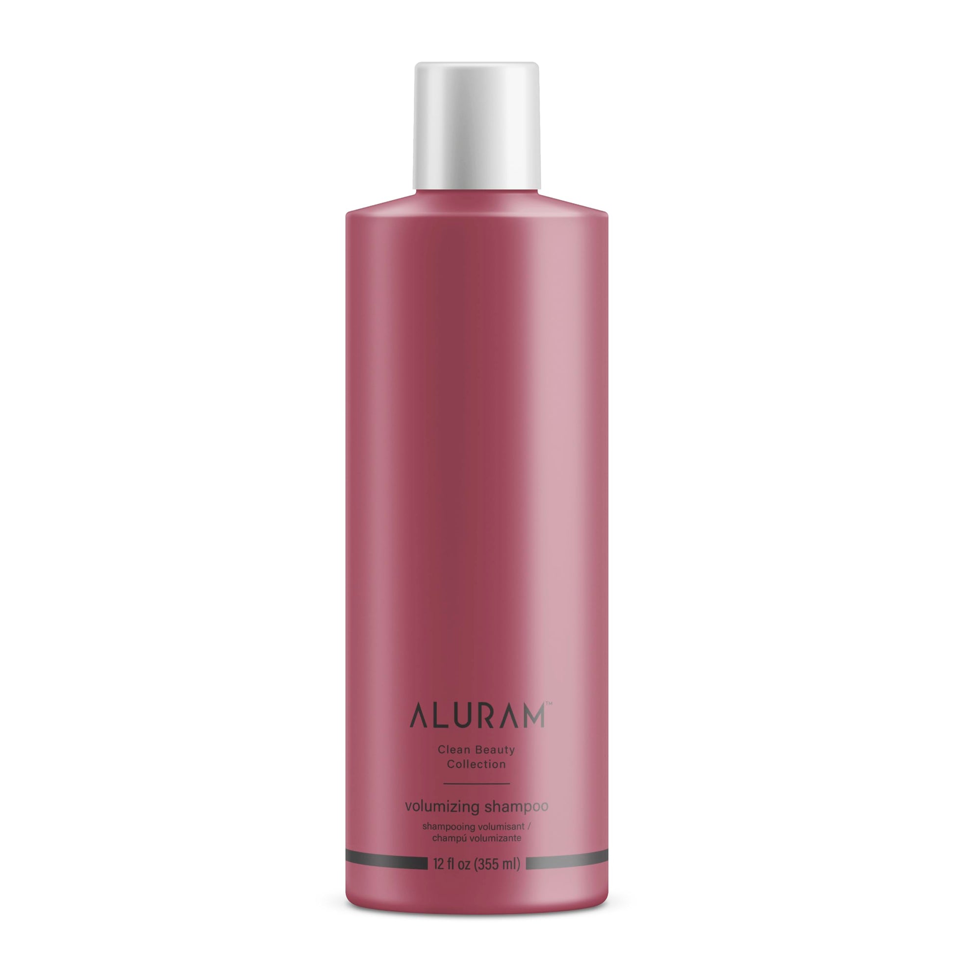 Maroon ALURAM Volumizing Shampoo, Non-Drying Gentle Cleanser Adds Body & Fullness for All Hair Types, 12 Fl Oz