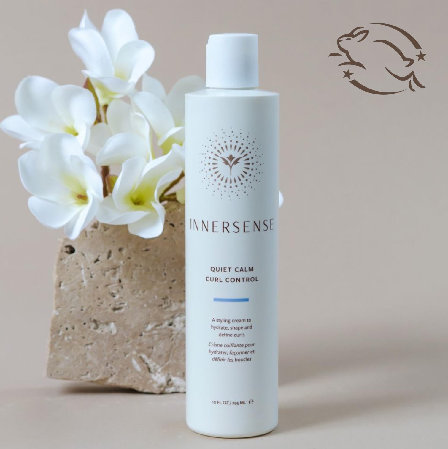 Dark Gray INNERSENSE Organic Beauty - Natural Quiet Calm Curl Control | Non-Toxic, Cruelty-Free, Clean Haircare (Full Size, 10 fl oz | 295 ml)