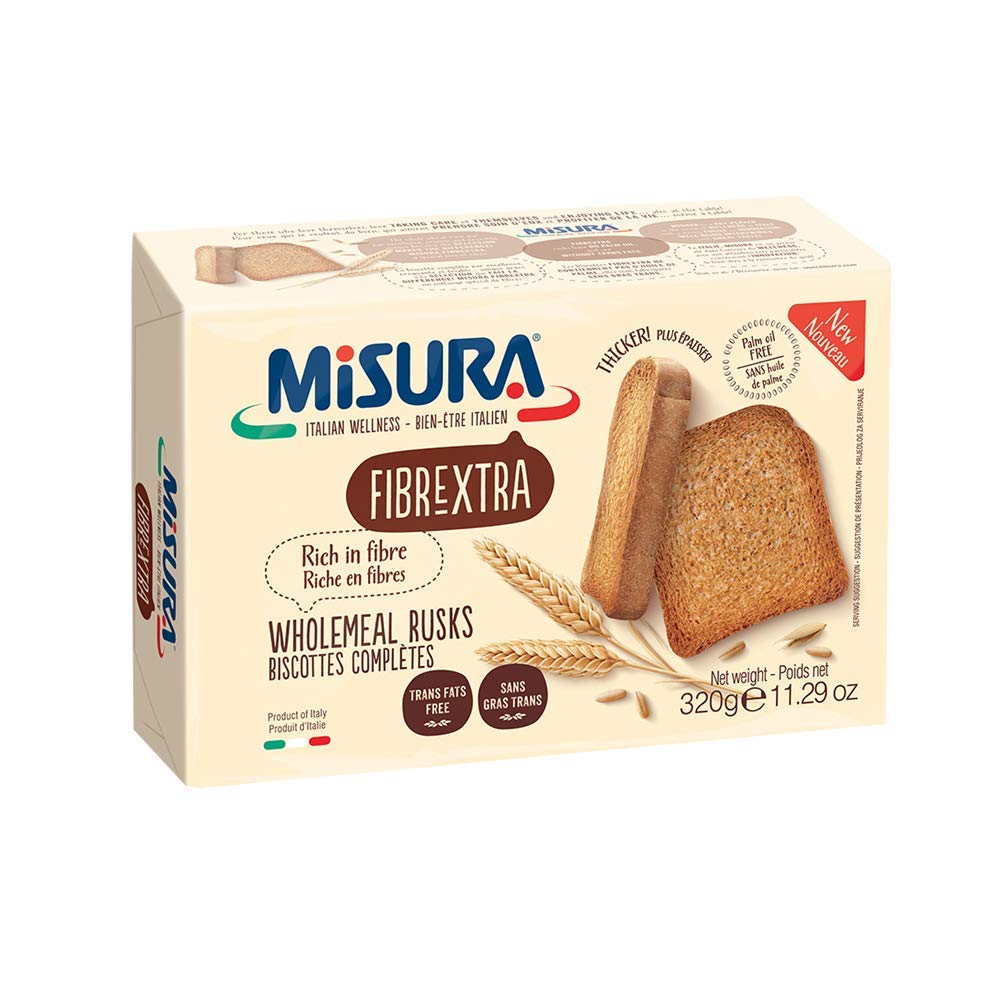 Bisque MISURA Whole Wheat Rusks Fibrextra 320g