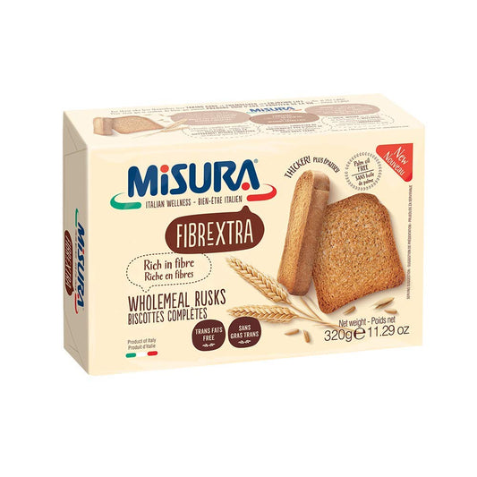 Bisque MISURA Whole Wheat Rusks Fibrextra 320g